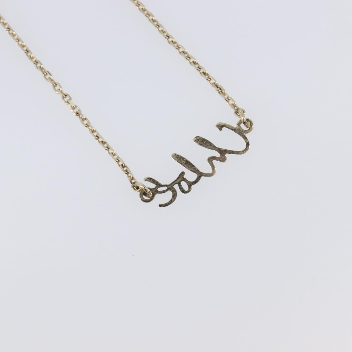 Chloe Necklace Metal 3 Set Gold Tone Silver Auth SW2841