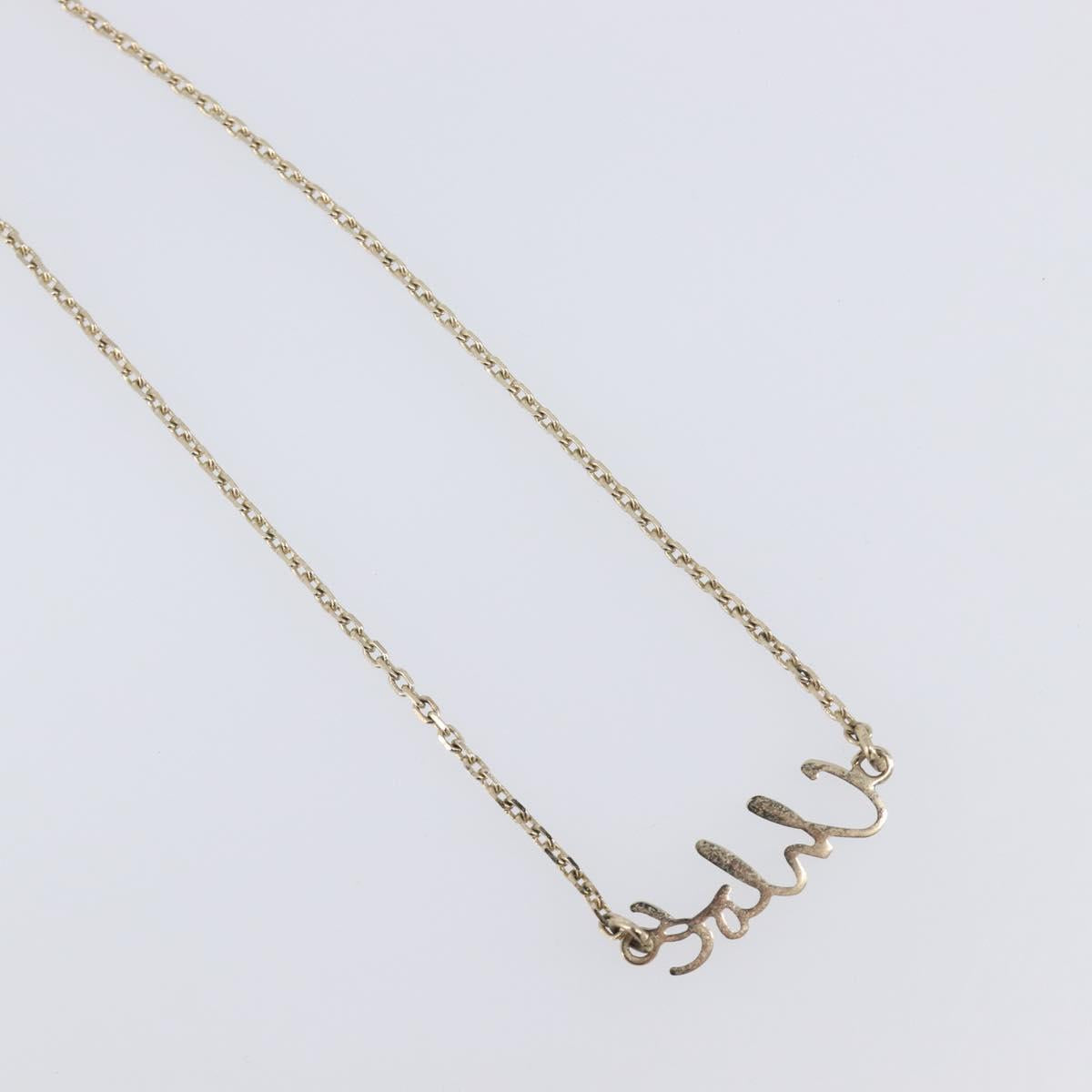 Chloe Necklace Metal 3 Set Gold Tone Silver Auth SW2841