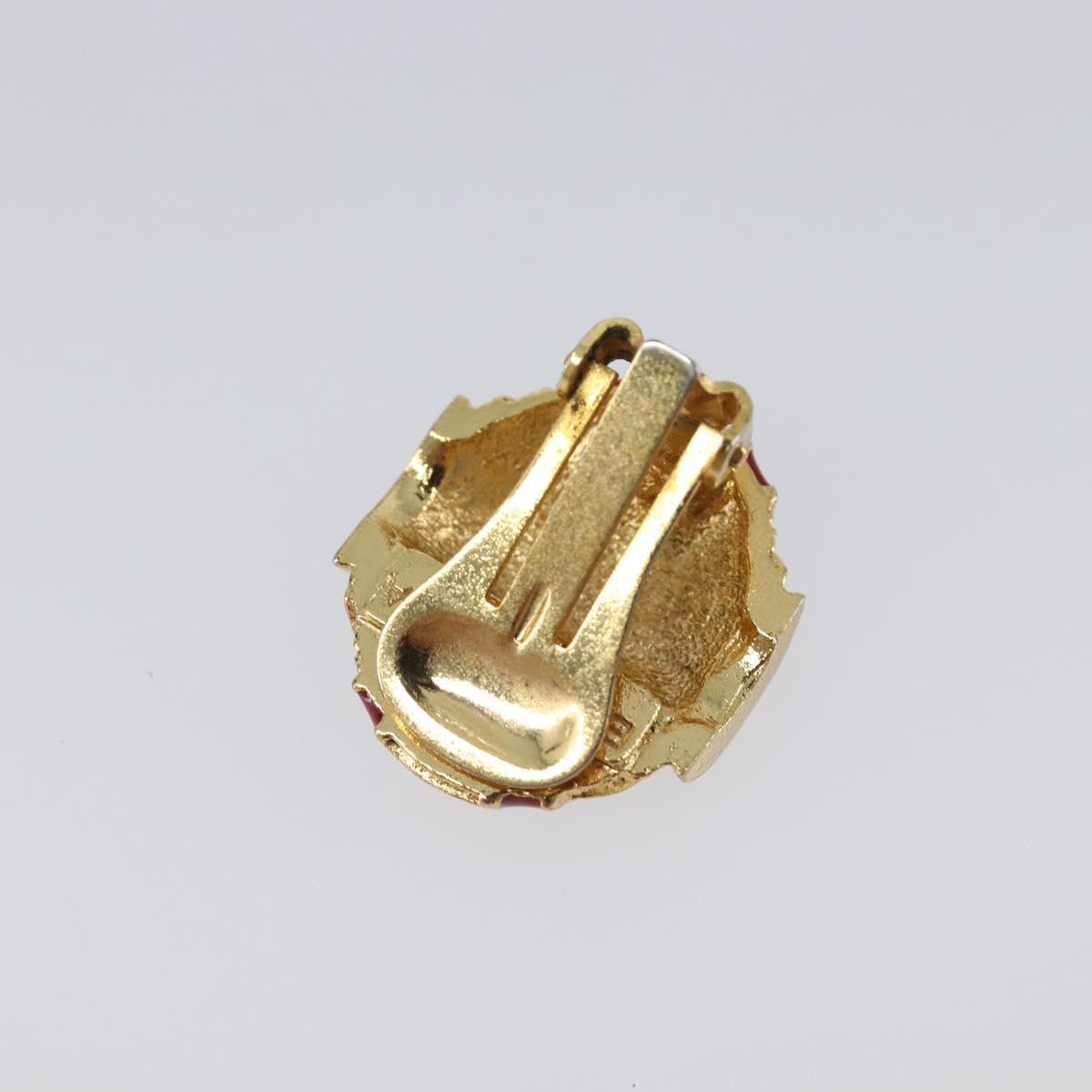 BALENCIAGA Earring Metal Gold Tone Auth SW2842