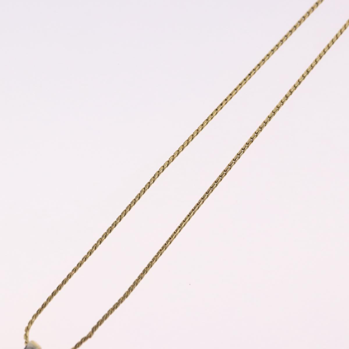 SAINT LAURENT Necklace Metal Gold Tone Auth SW2843