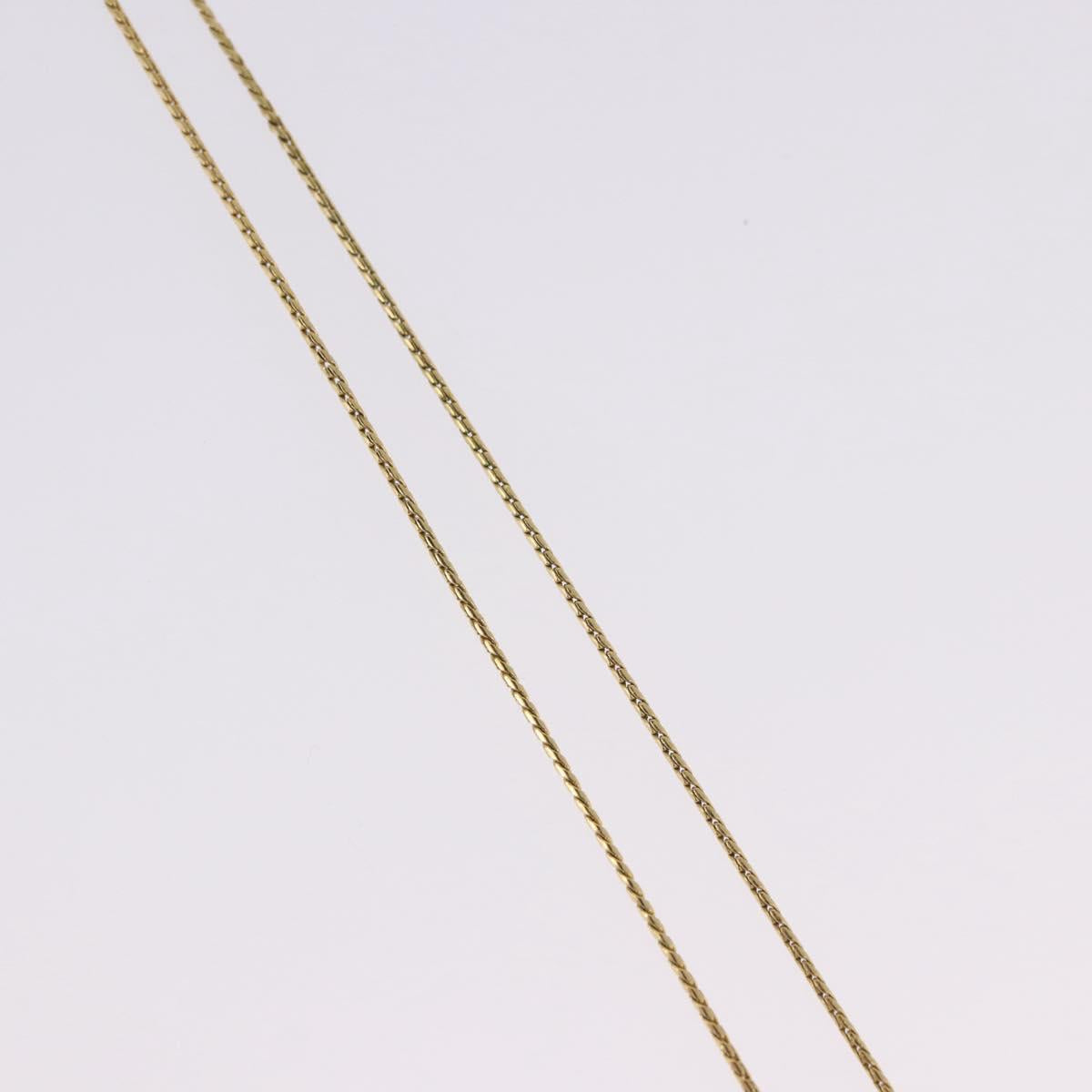 SAINT LAURENT Necklace Metal Gold Tone Auth SW2843