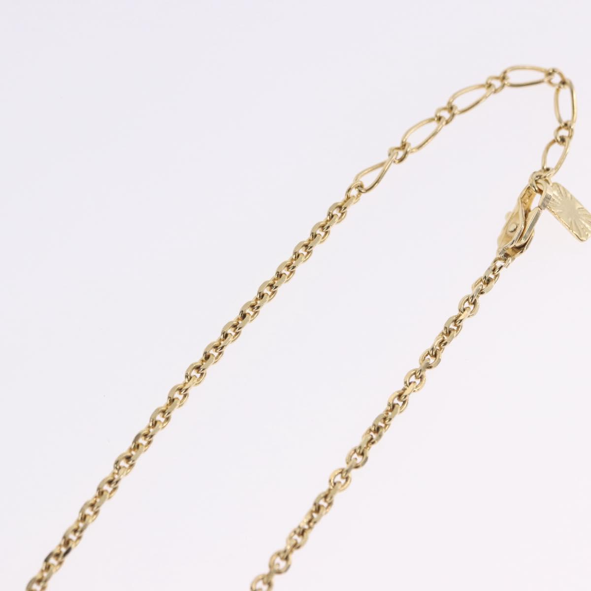 SAINT LAURENT Necklace Metal Gold Tone Auth SW2844V