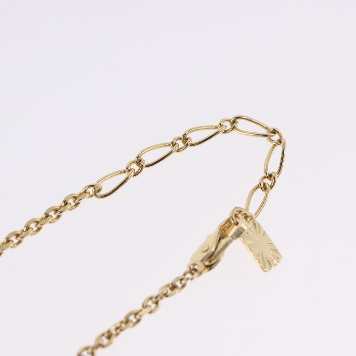 SAINT LAURENT Necklace Metal Gold Tone Auth SW2844V