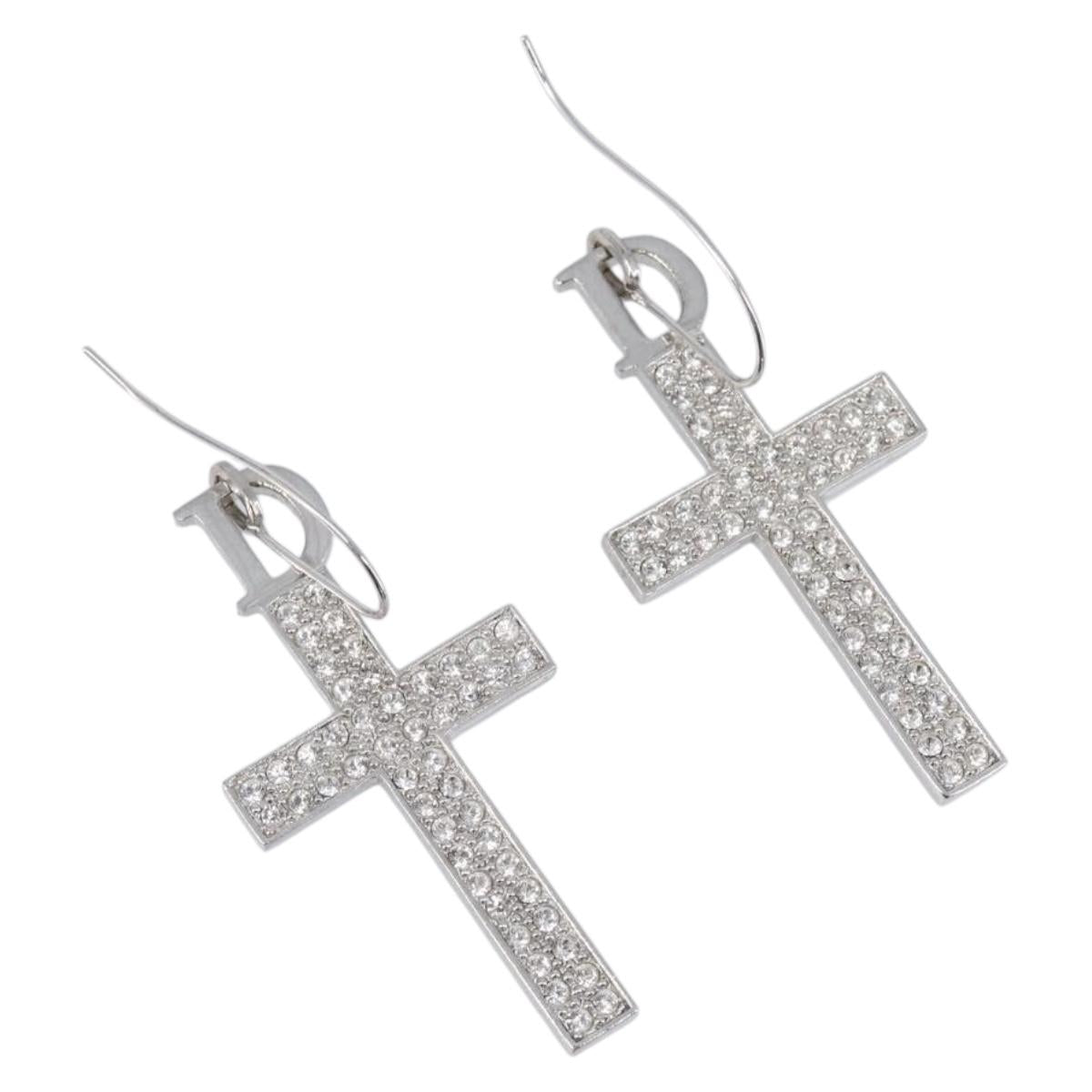 Christian Dior Pierce Metal Silver Auth SW2847