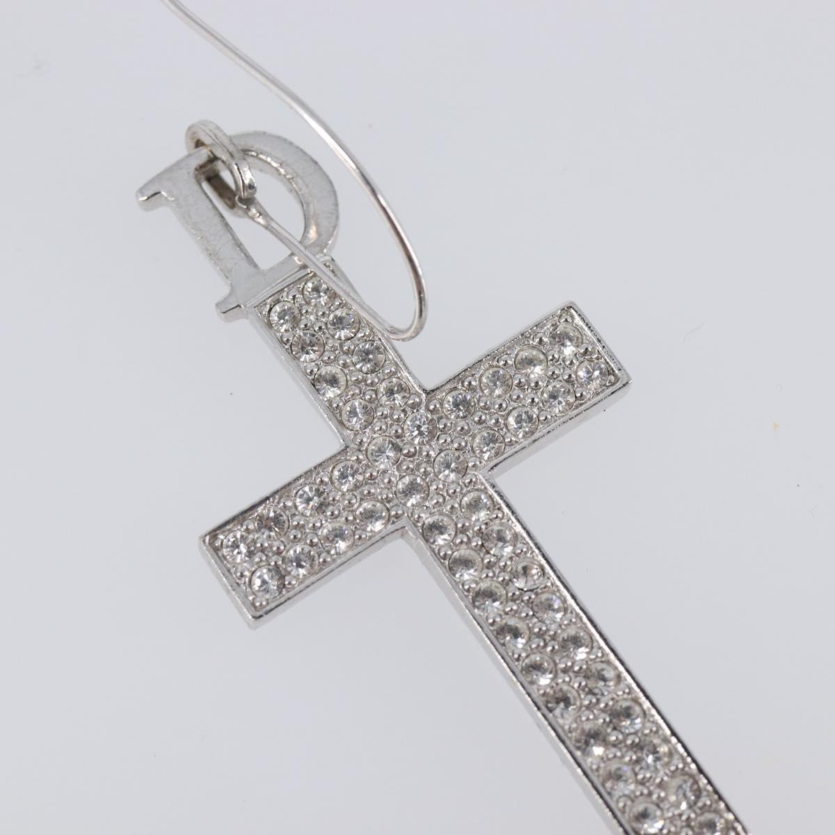 Christian Dior Pierce Metal Silver Auth SW2847