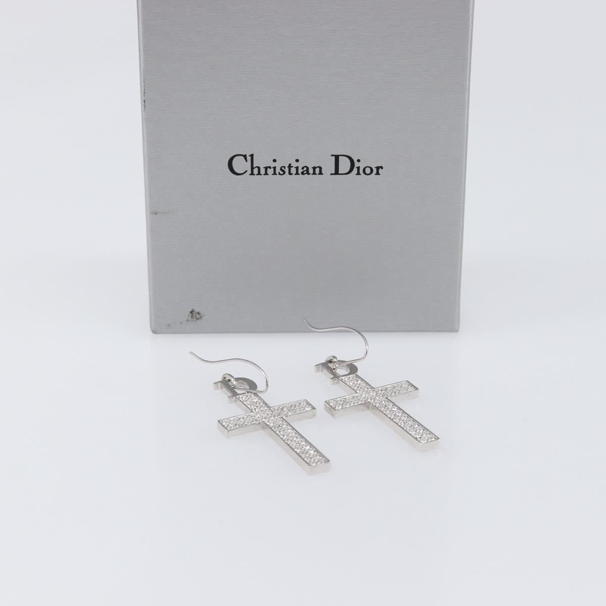 Christian Dior Pierce Metal Silver Auth SW2847