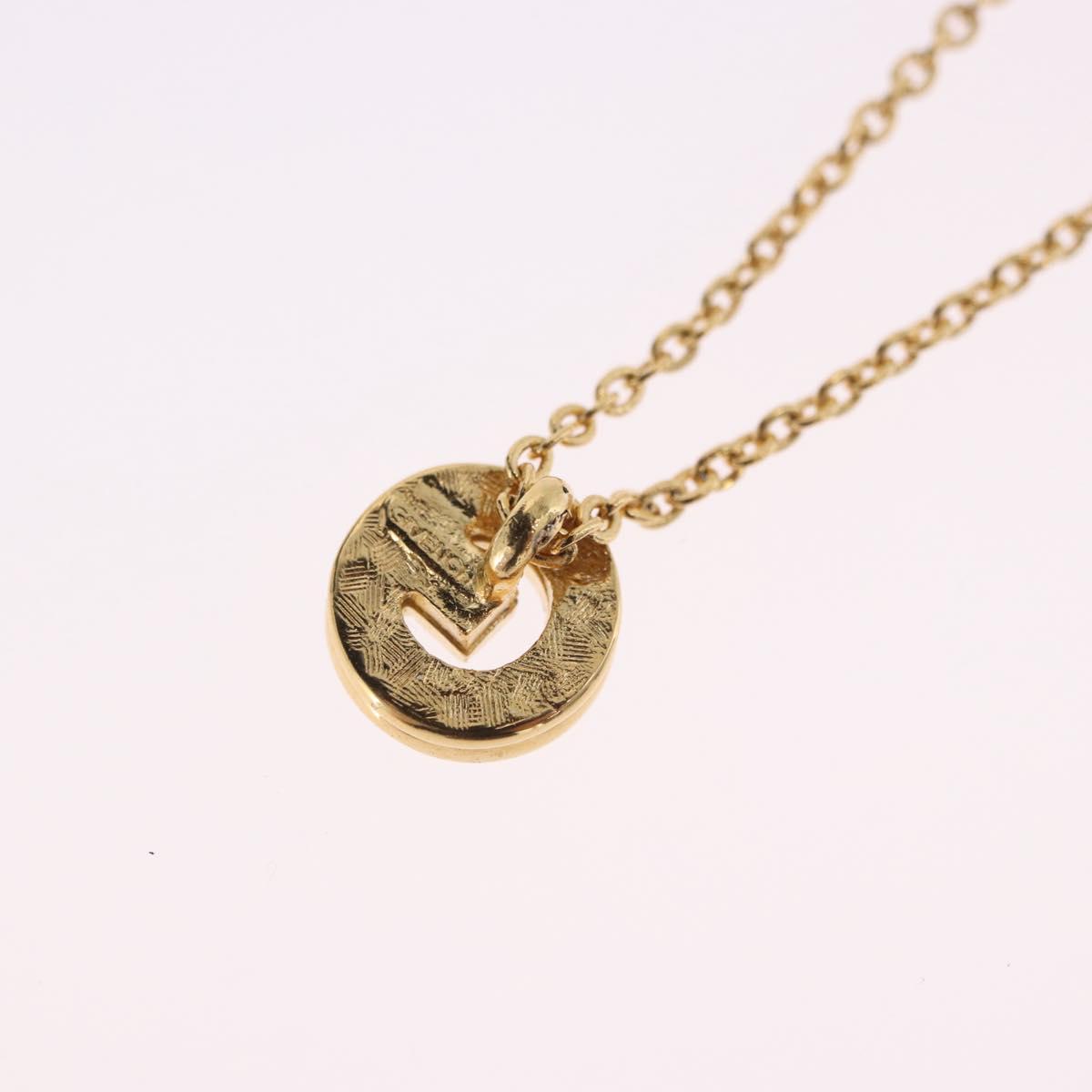 GIVENCHY Necklace Metal Gold Tone Auth SW2848