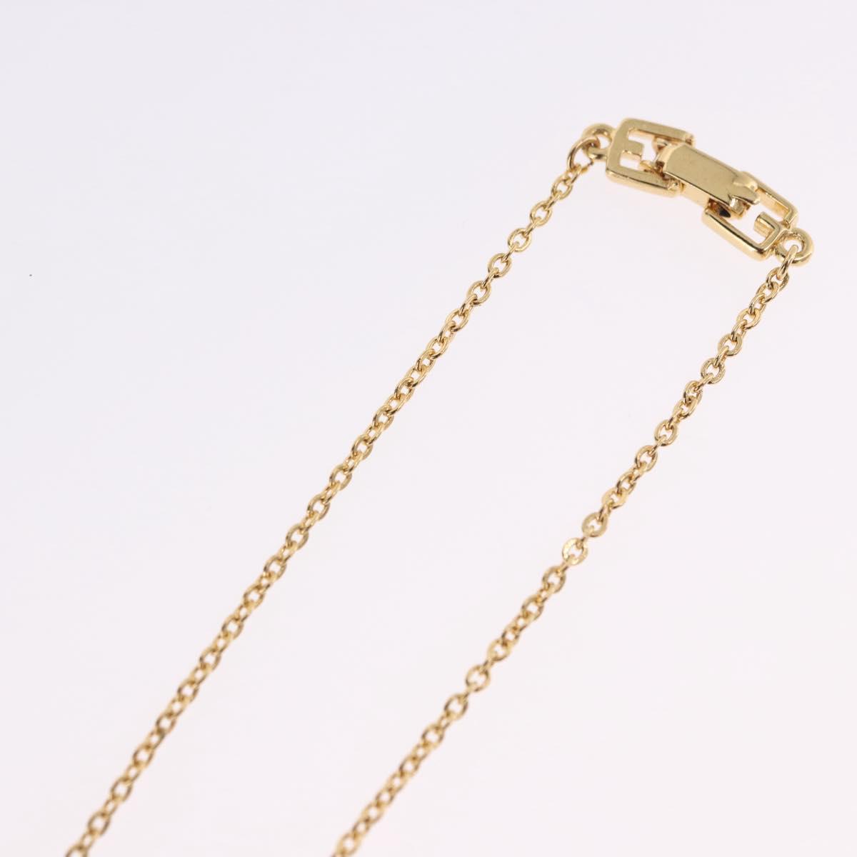 GIVENCHY Necklace Metal Gold Tone Auth SW2848