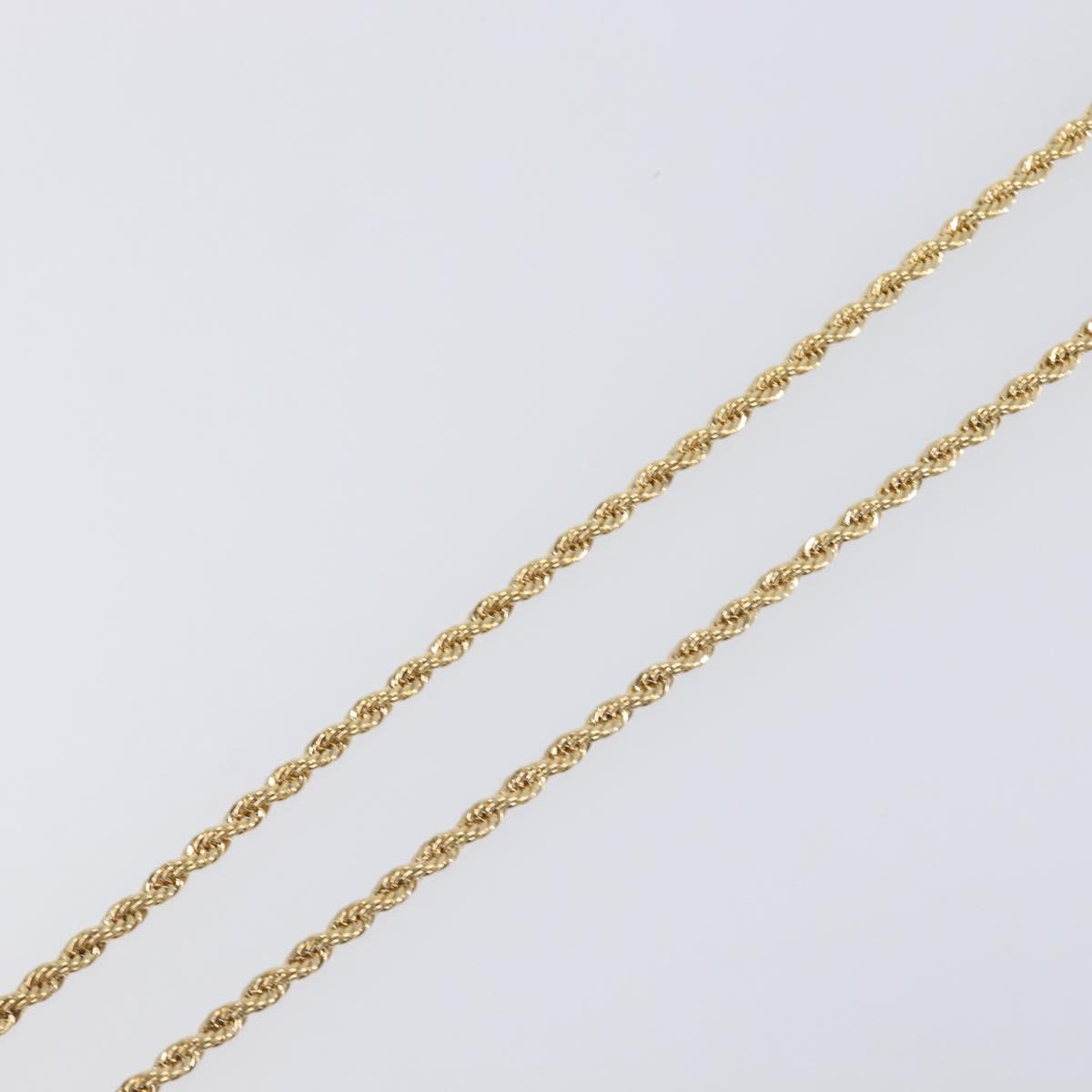 GIVENCHY Necklace Metal Gold Tone Auth SW2849