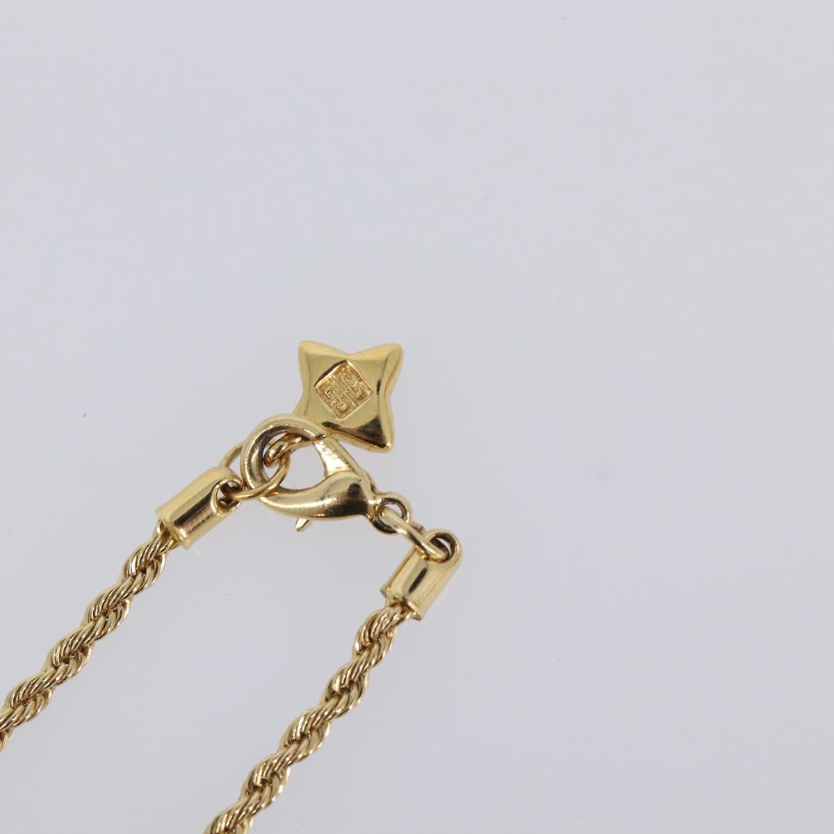 GIVENCHY Necklace Metal Gold Tone Auth SW2849