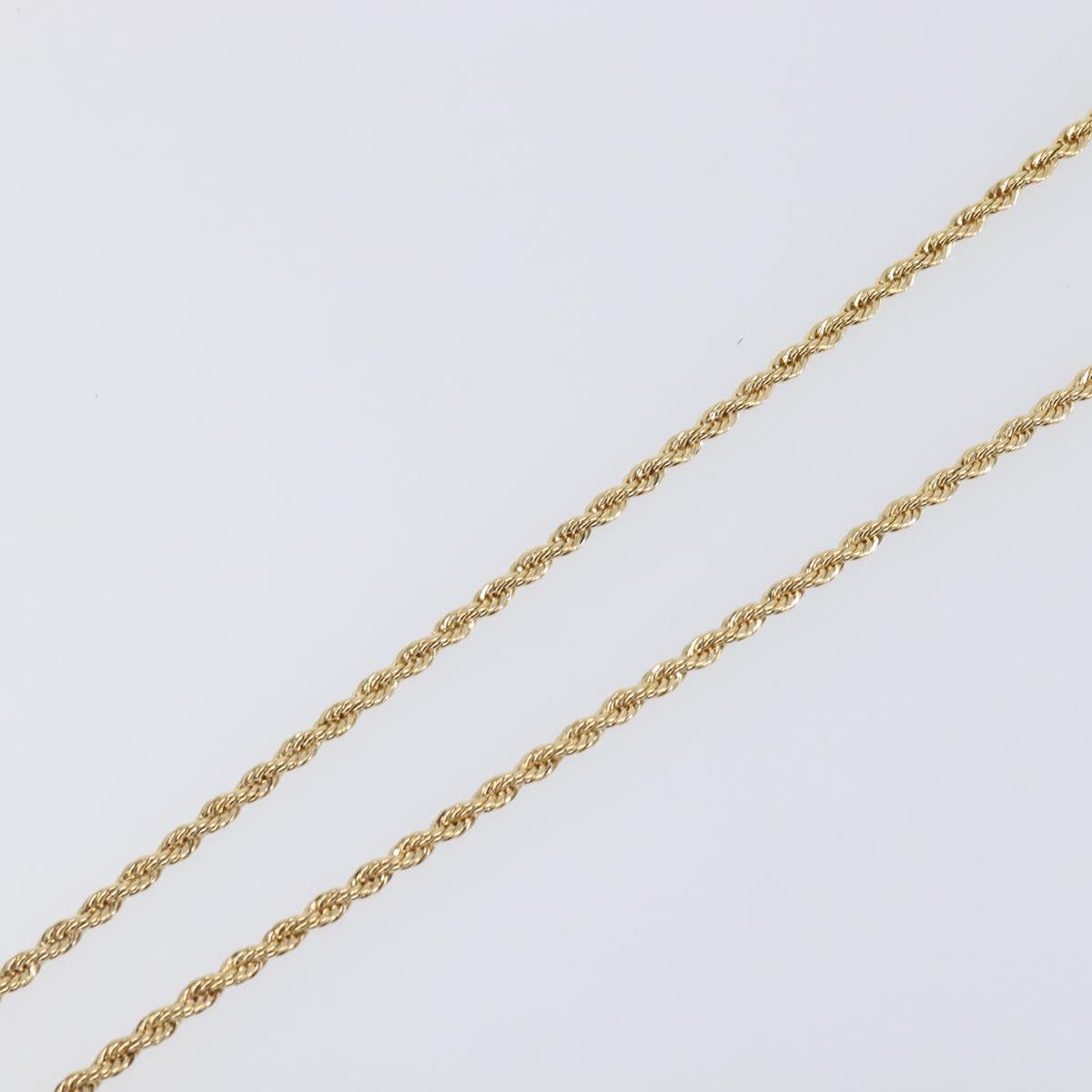 GIVENCHY Necklace Metal Gold Tone Auth SW2849