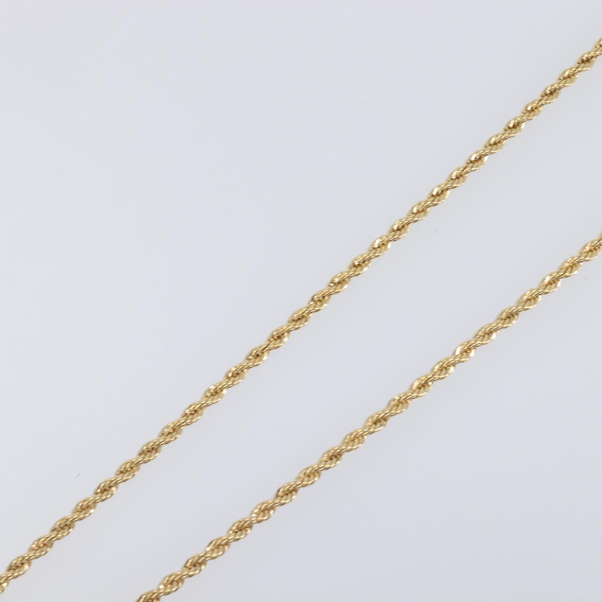 GIVENCHY Necklace Metal Gold Tone Auth SW2849