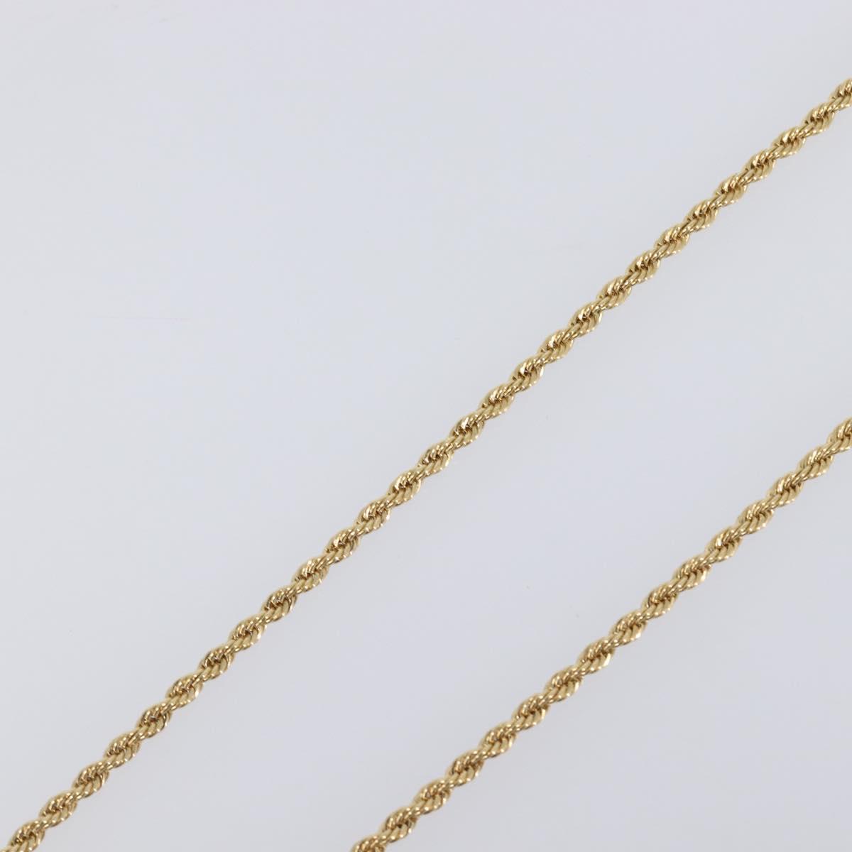 GIVENCHY Necklace Metal Gold Tone Auth SW2849