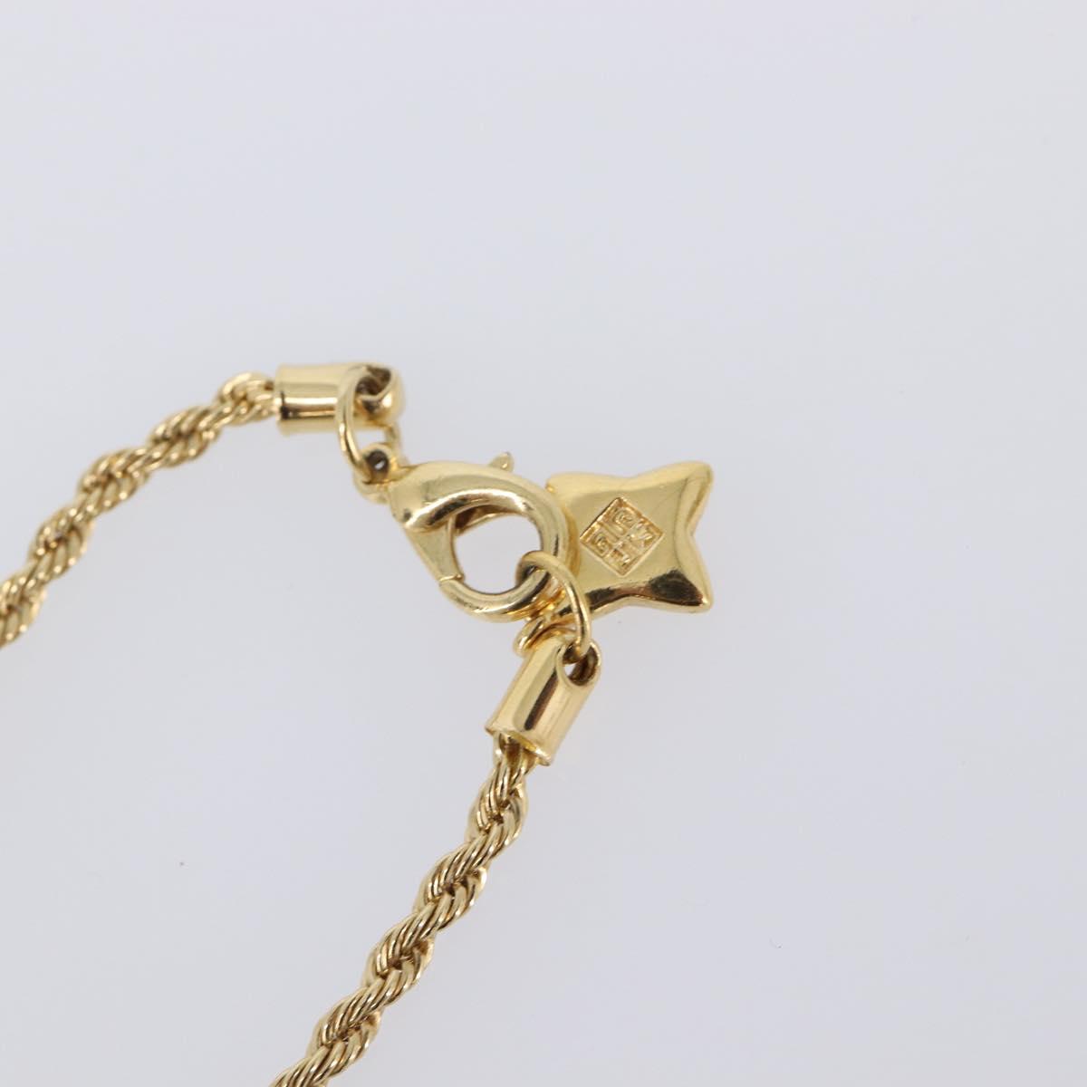 GIVENCHY Necklace Metal Gold Tone Auth SW2849