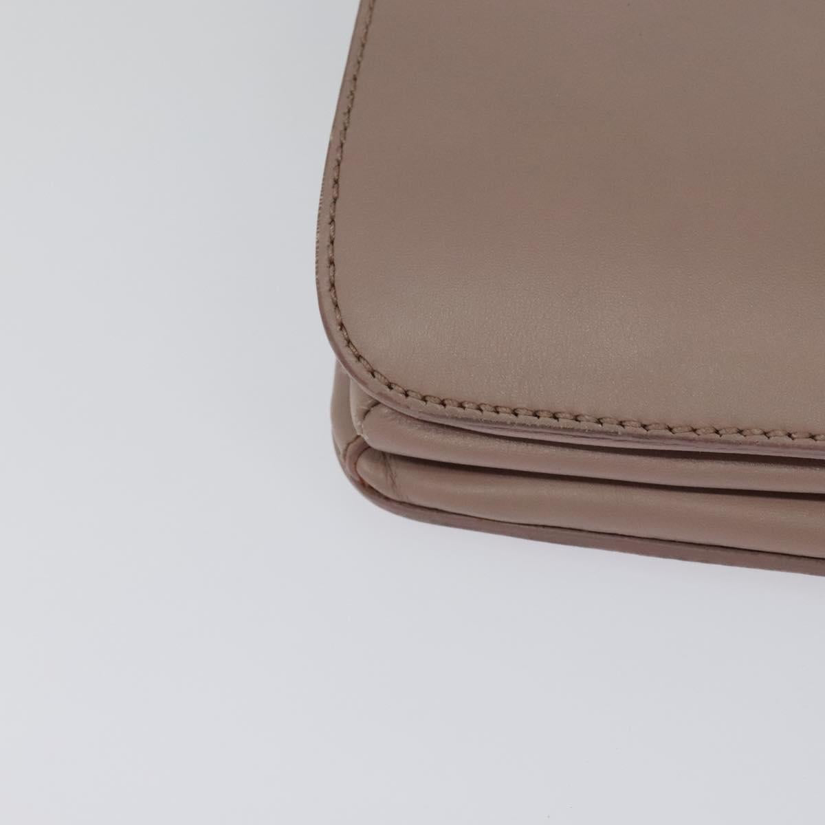 Miu Miu Hand Bag Leather 2way Pink Silver Auth sw284A