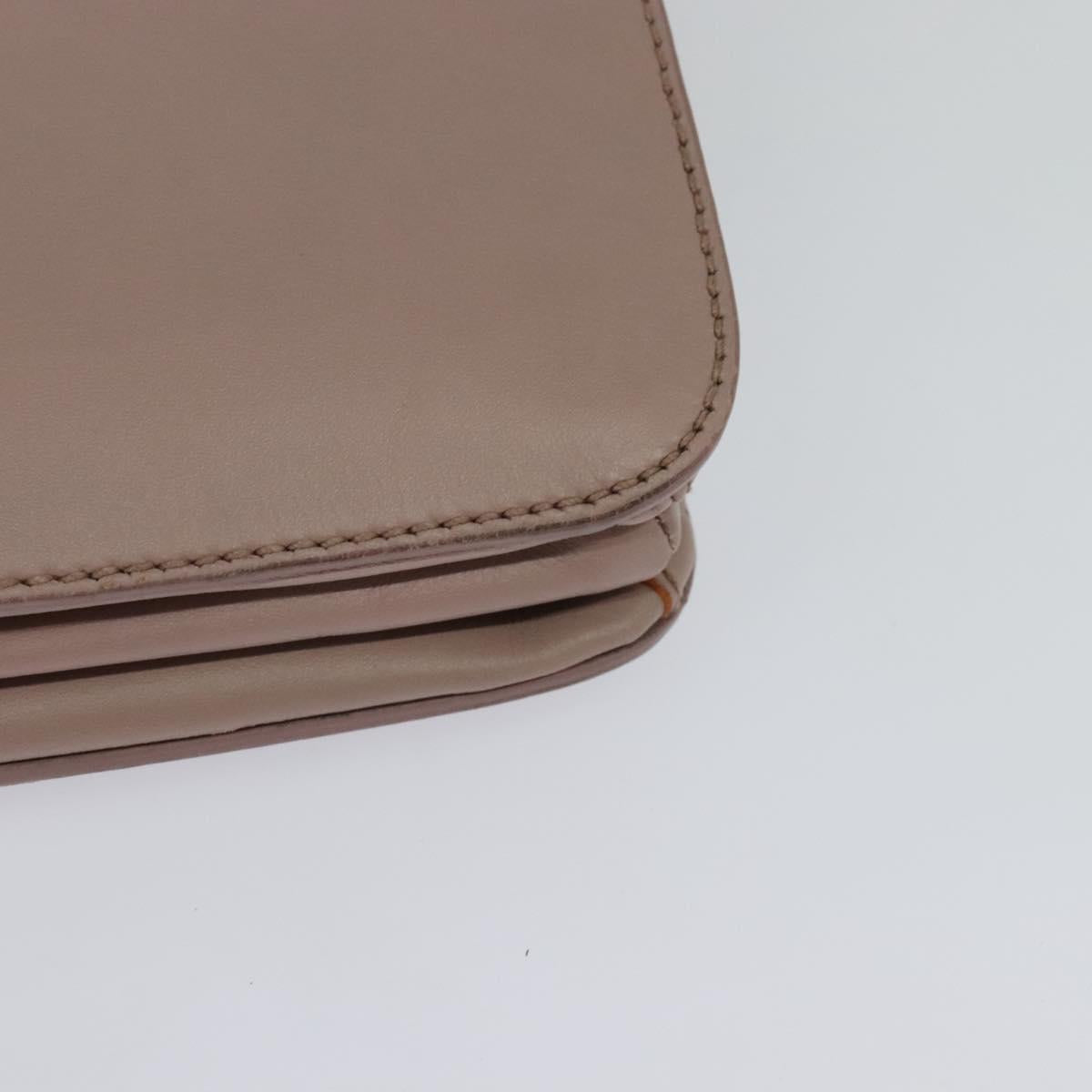 Miu Miu Hand Bag Leather 2way Pink Silver Auth sw284A