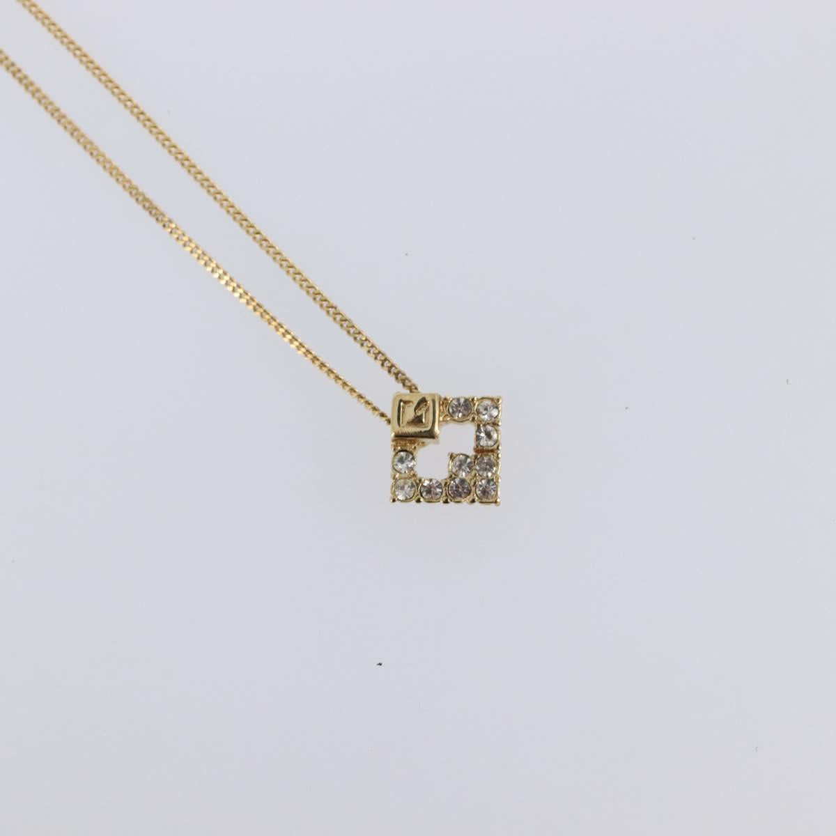 GIVENCHY Necklace Metal 4 Set Gold Tone Auth SW2854