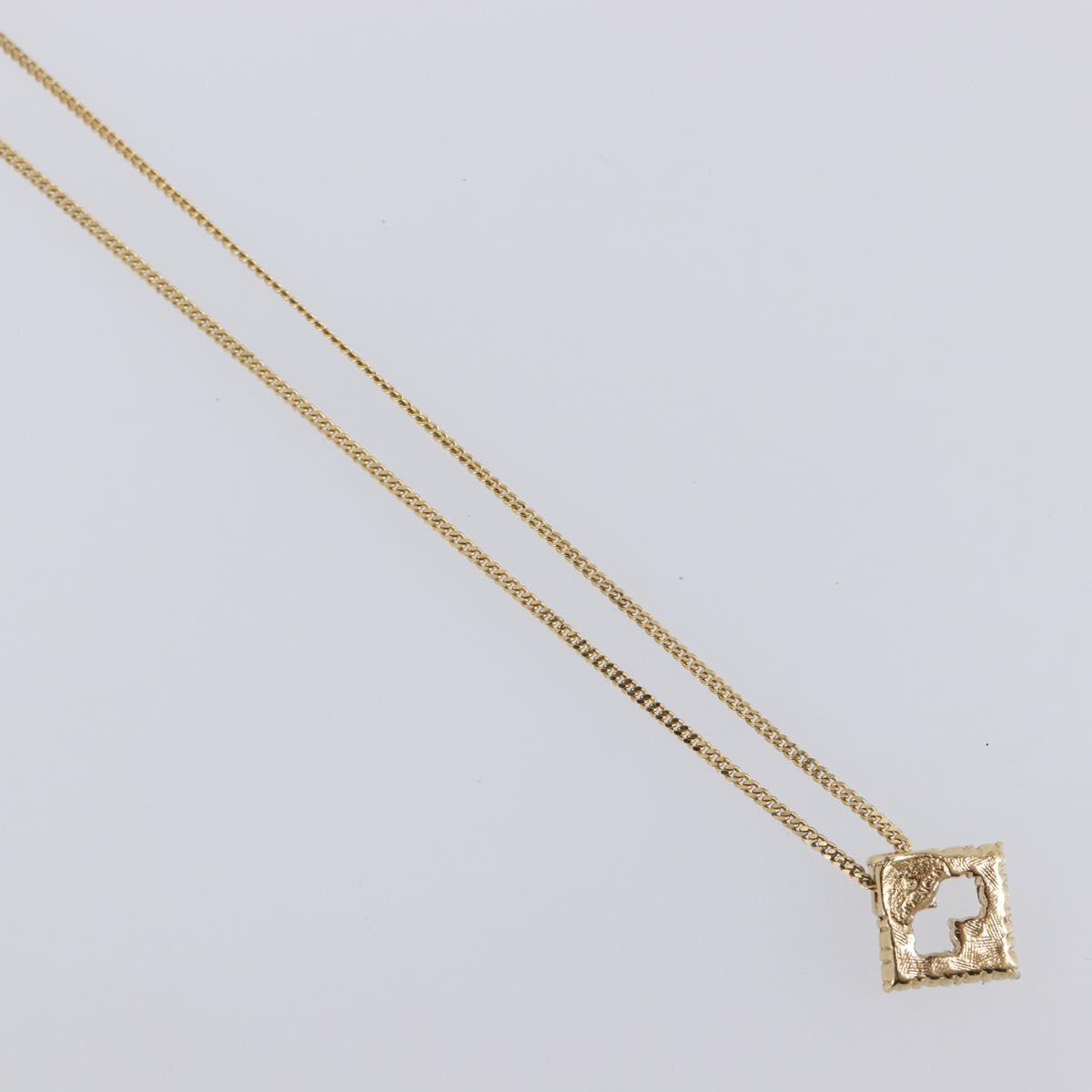 GIVENCHY Necklace Metal 4 Set Gold Tone Auth SW2854