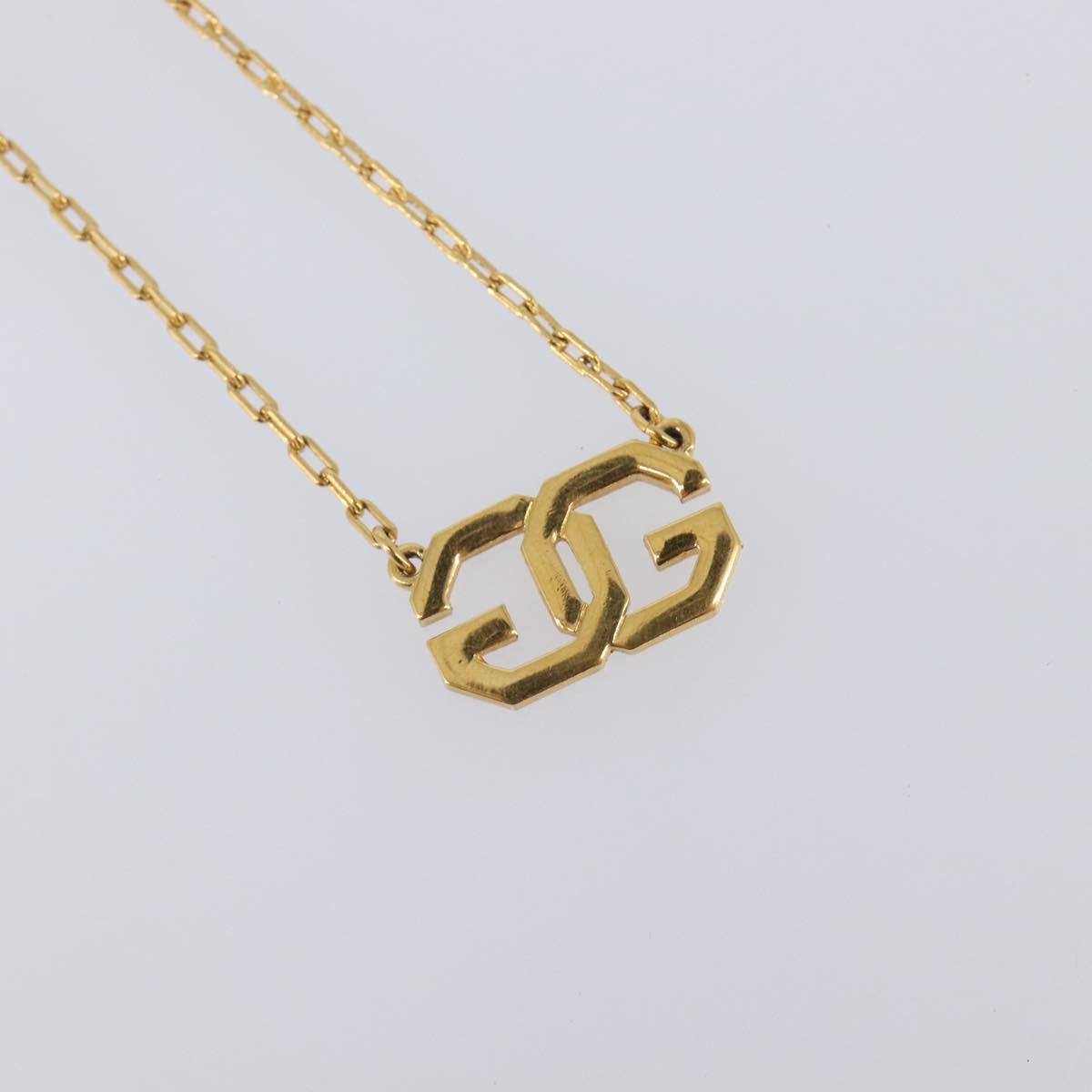 GIVENCHY Necklace Metal 4 Set Gold Tone Auth SW2854