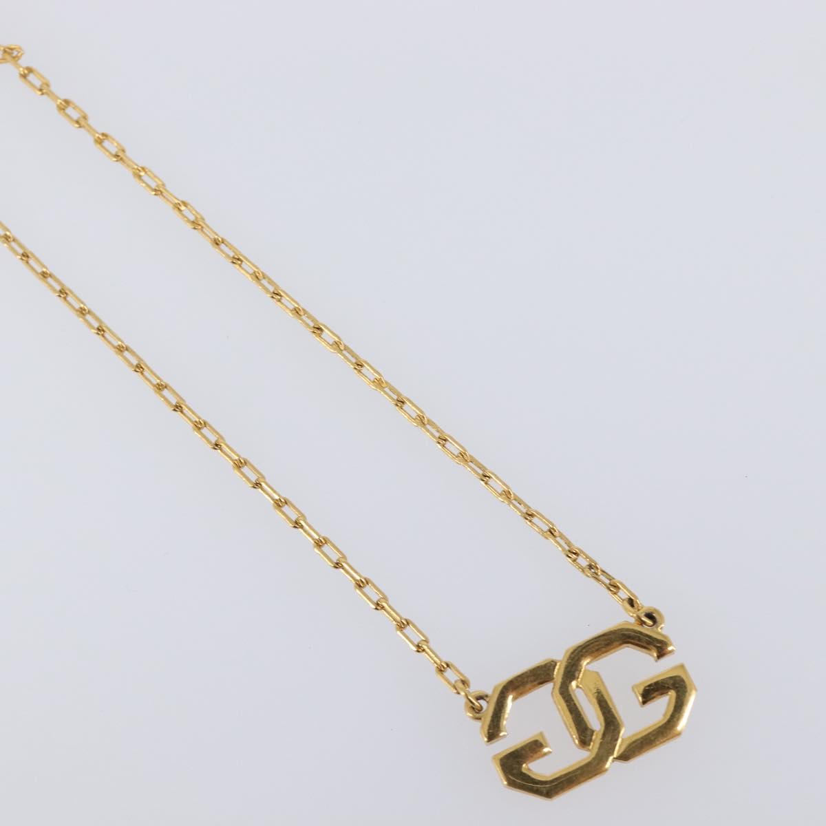 GIVENCHY Necklace Metal 4 Set Gold Tone Auth SW2854