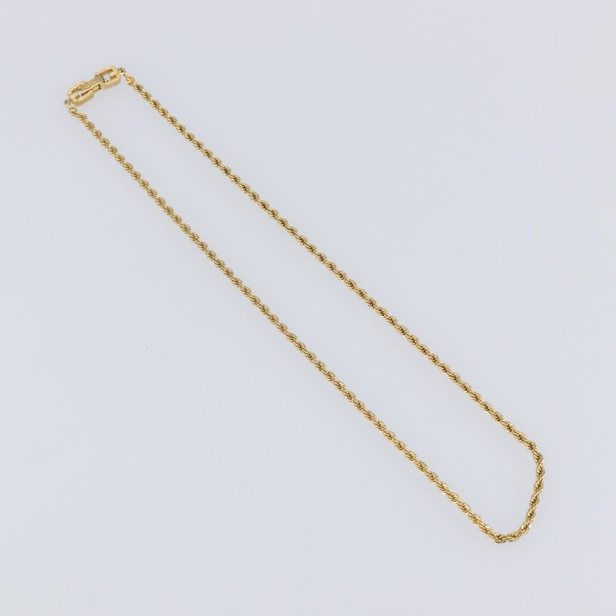 GIVENCHY Necklace Metal 4 Set Gold Tone Auth SW2854