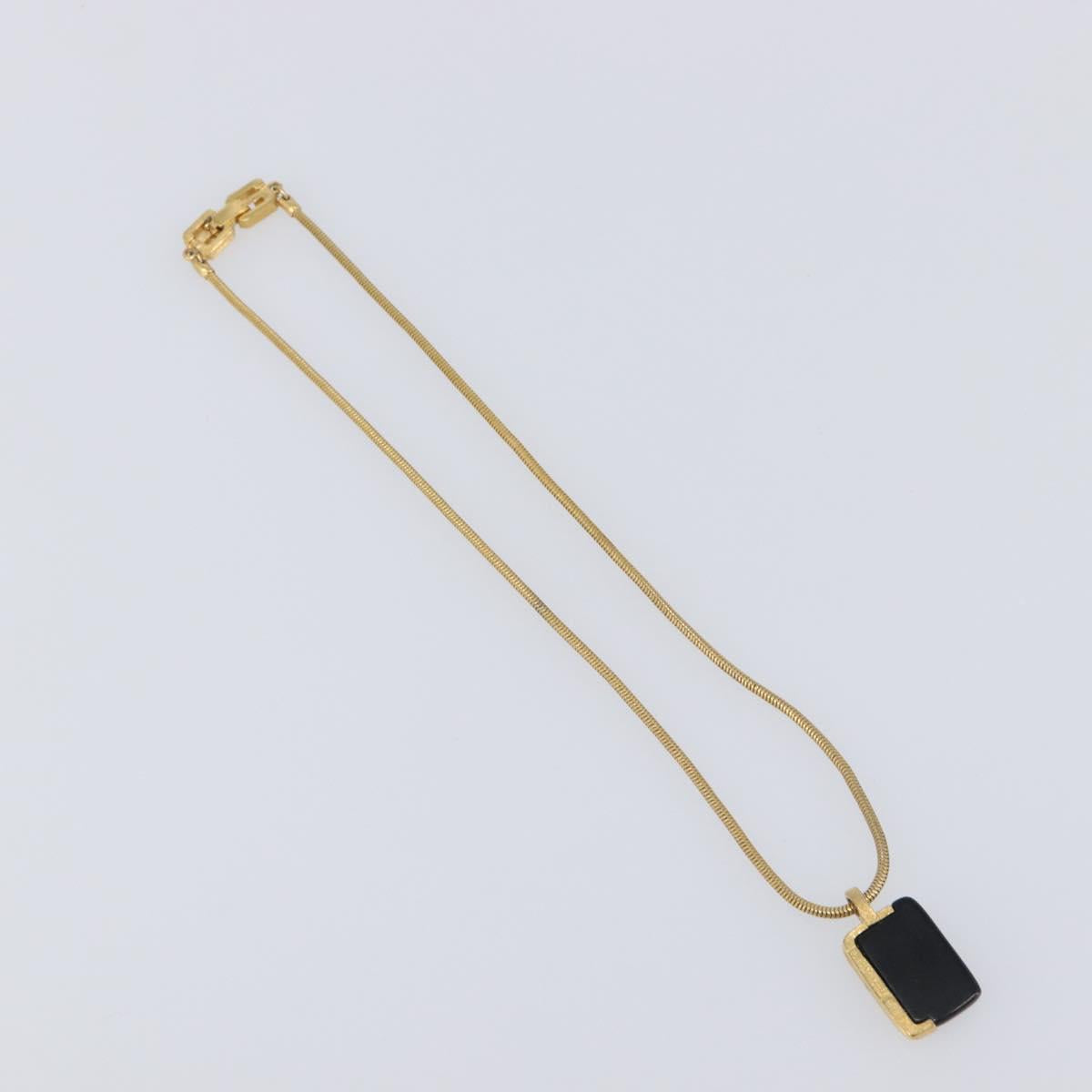 GIVENCHY Necklace Metal 4 Set Gold Tone Auth SW2854