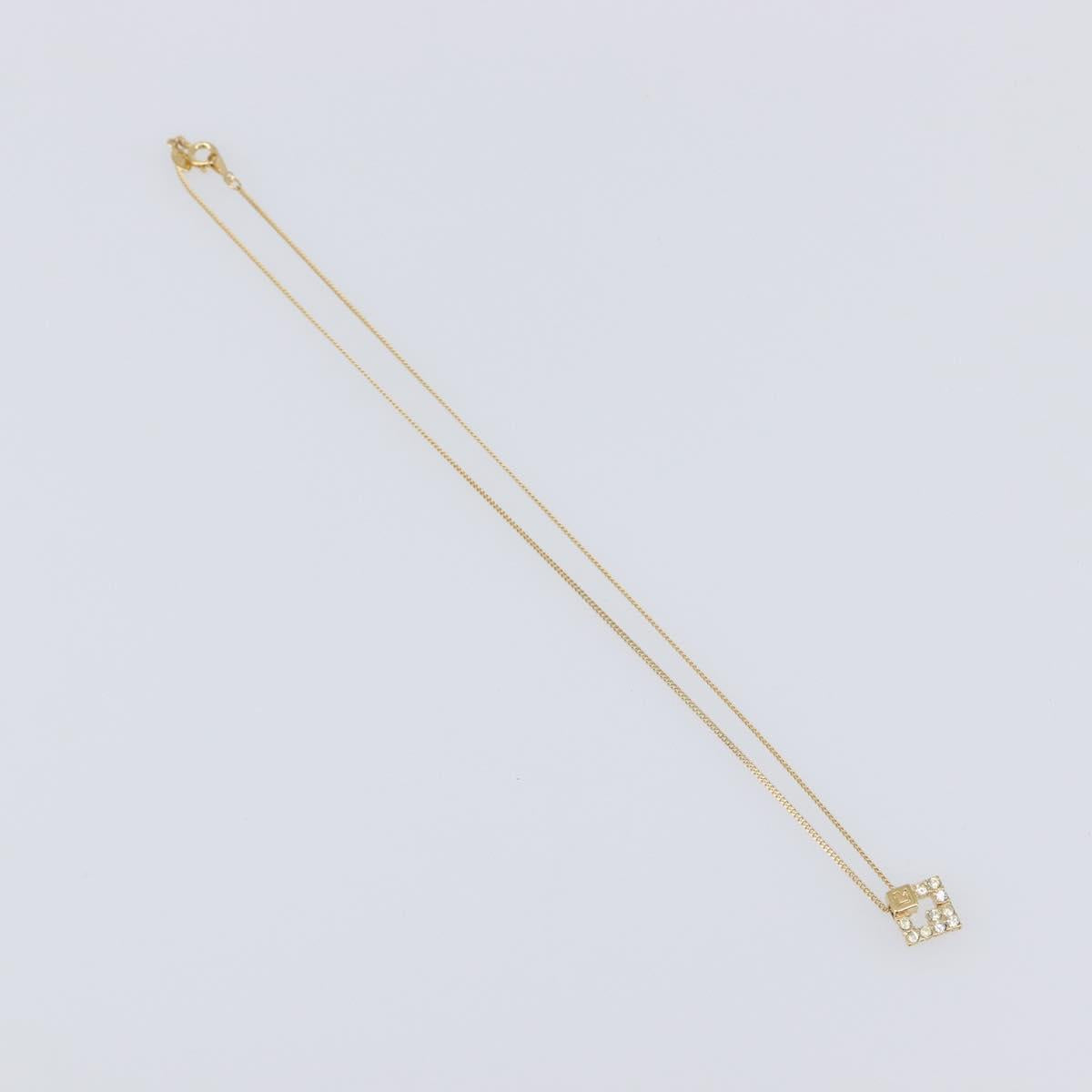 GIVENCHY Necklace Metal 4 Set Gold Tone Auth SW2855