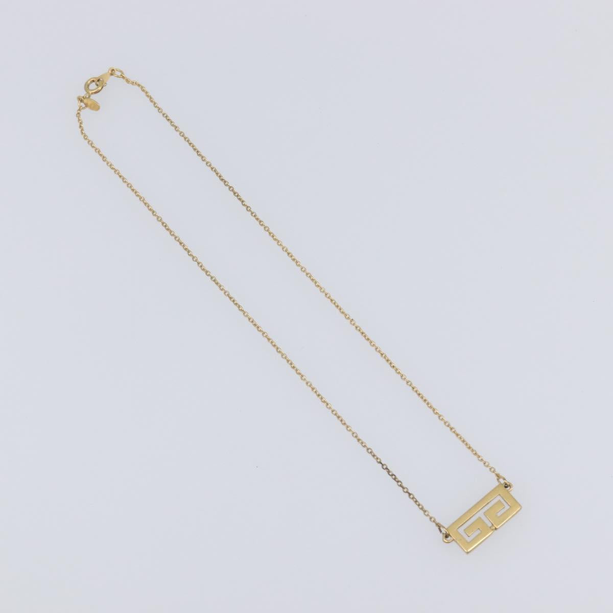 GIVENCHY Necklace Metal 4 Set Gold Tone Auth SW2855