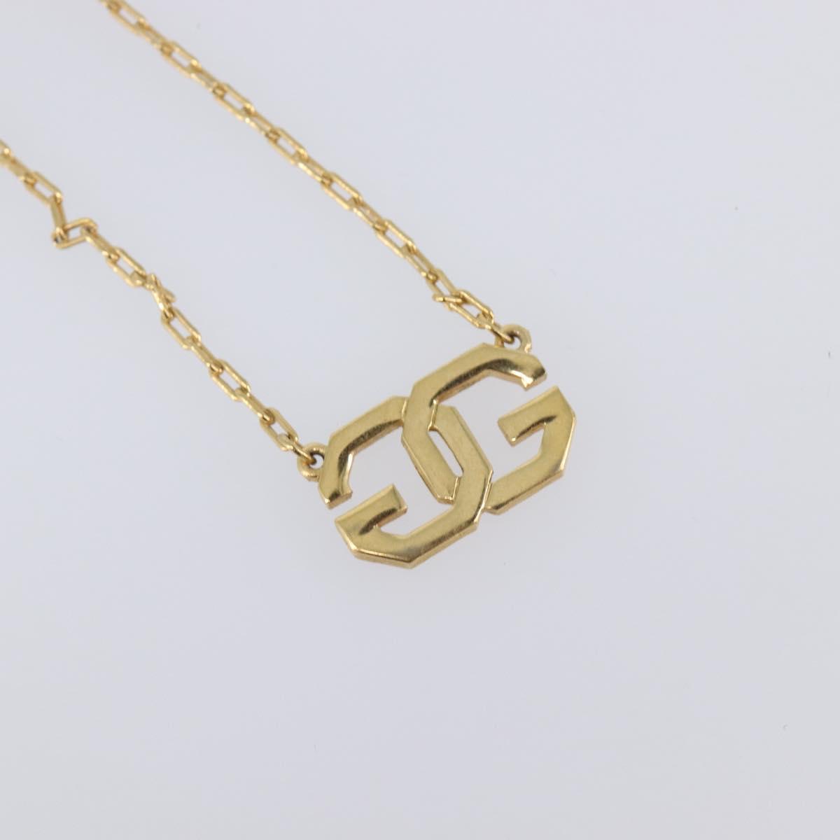 GIVENCHY Necklace Metal 4 Set Gold Tone Auth SW2855