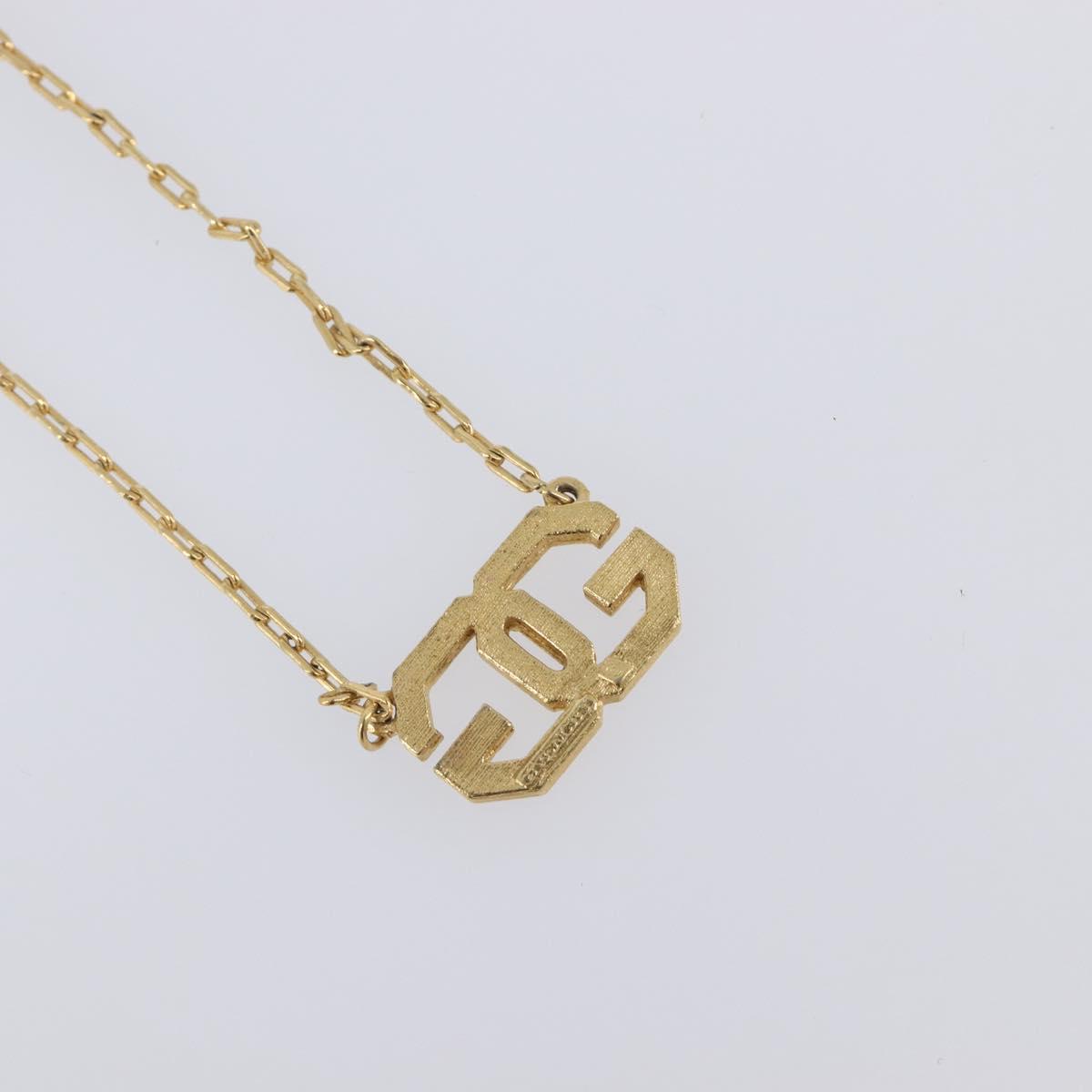 GIVENCHY Necklace Metal 4 Set Gold Tone Auth SW2855
