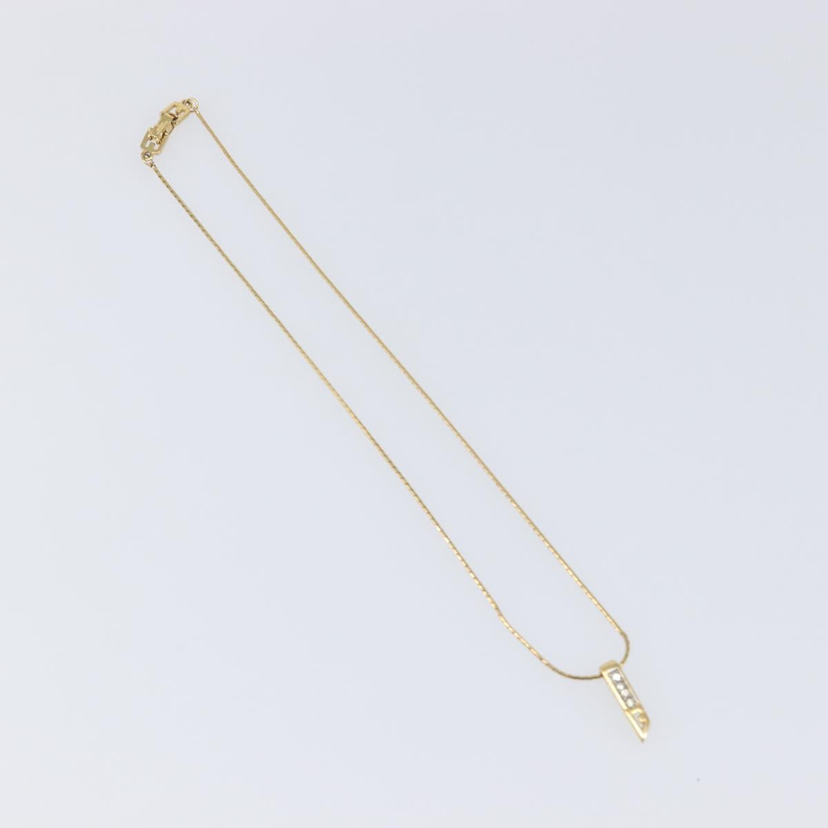 GIVENCHY Necklace Metal 4 Set Silver Gold Tone Auth SW2856
