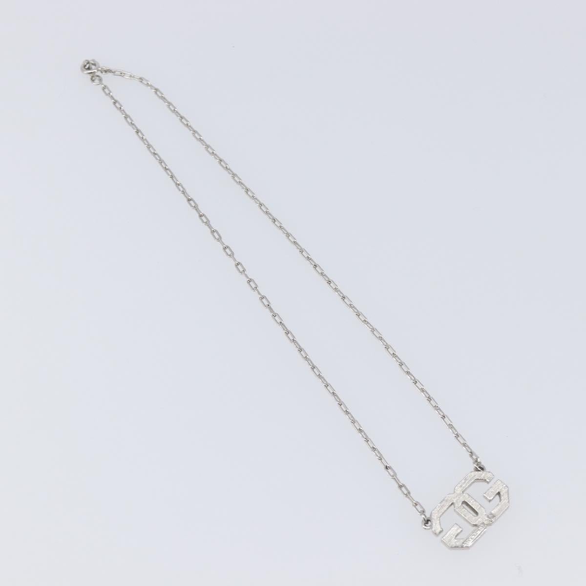 GIVENCHY Necklace Metal 4 Set Silver Gold Tone Auth SW2856