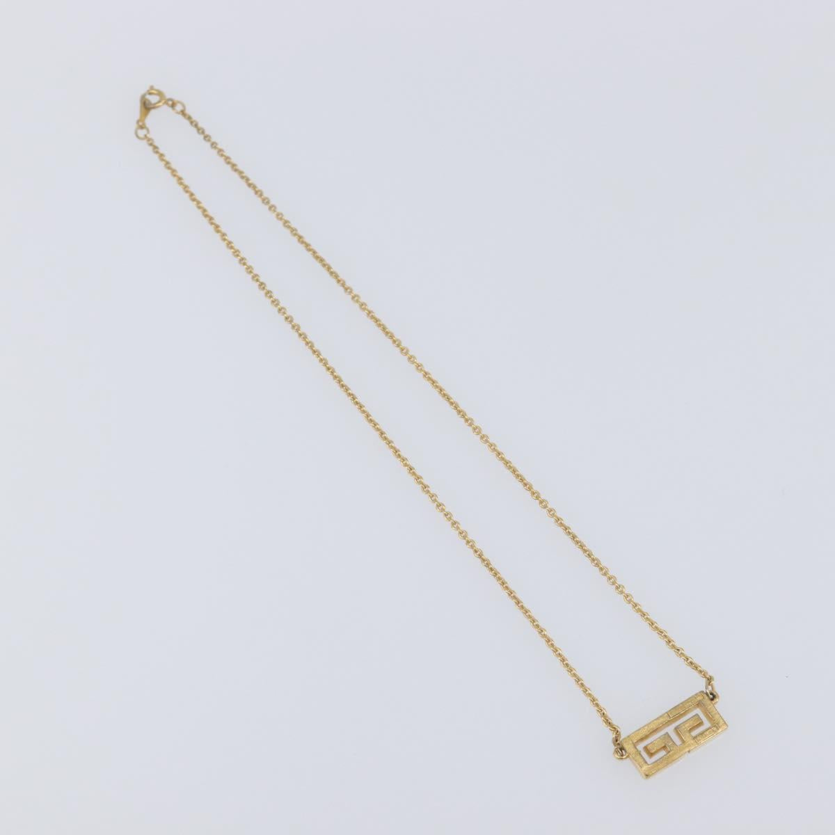 GIVENCHY Necklace Metal 4 Set Silver Gold Tone Auth SW2856