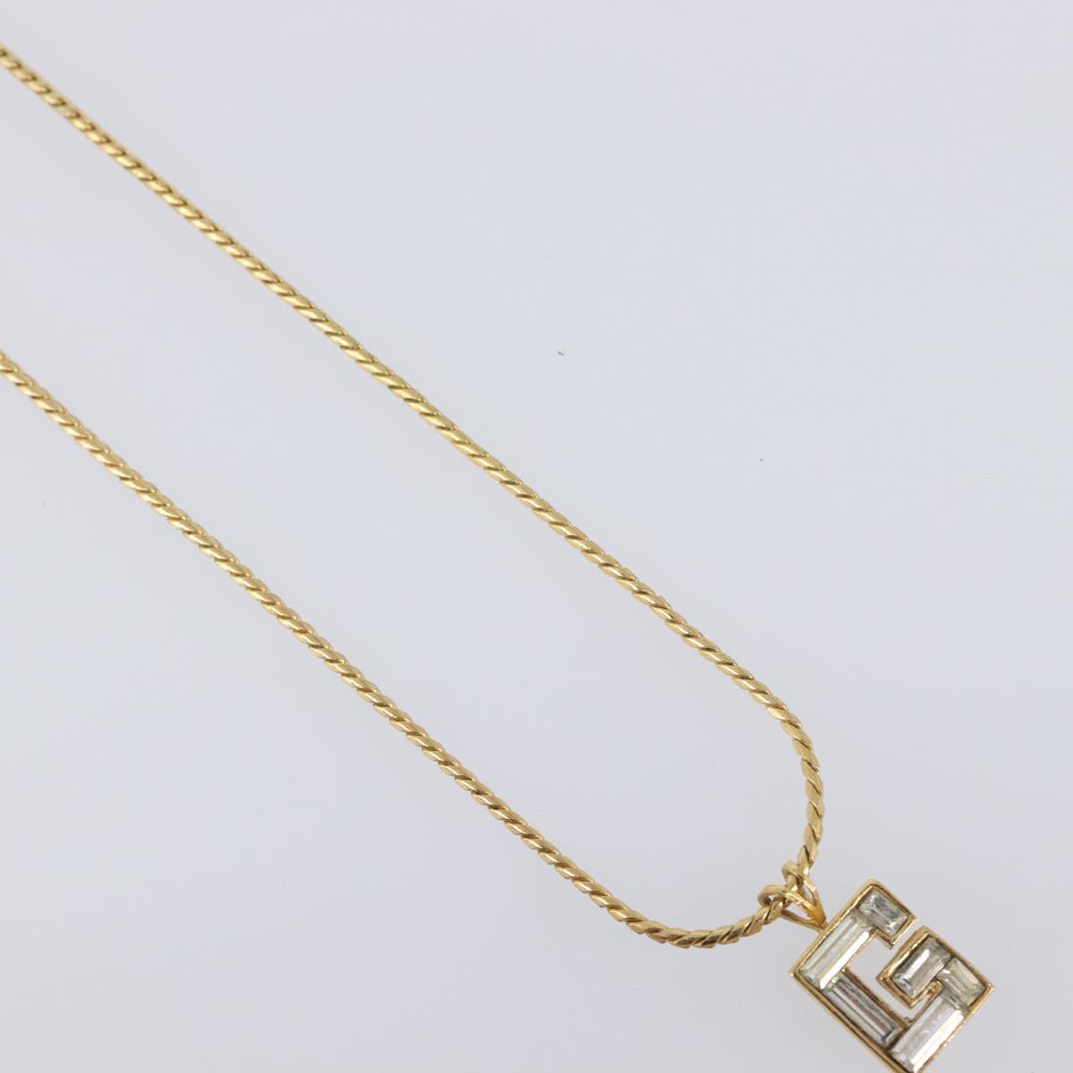 GIVENCHY Necklace Metal 4 Set Gold Tone Auth SW2857