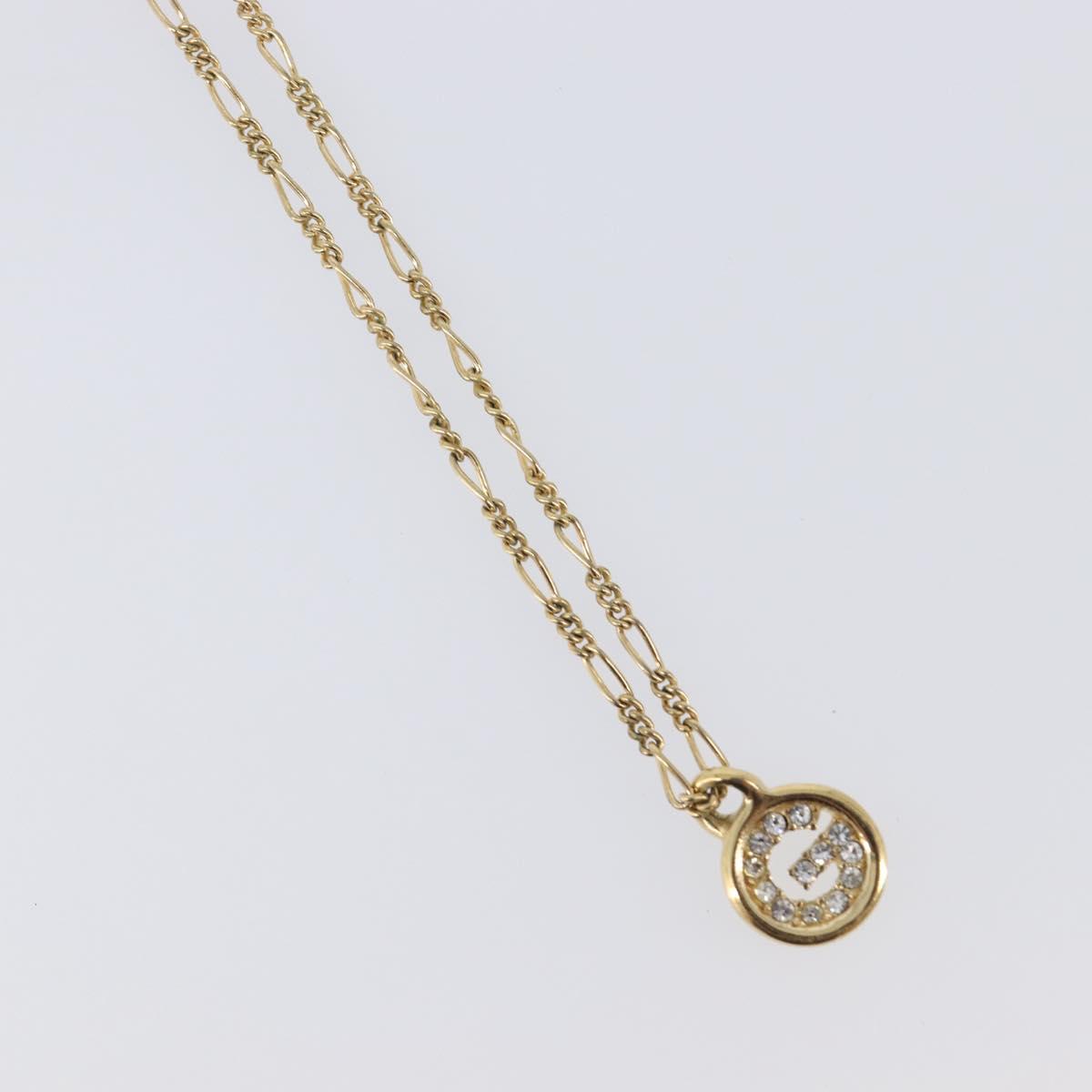 GIVENCHY Necklace Metal 4 Set Gold Tone Auth SW2857