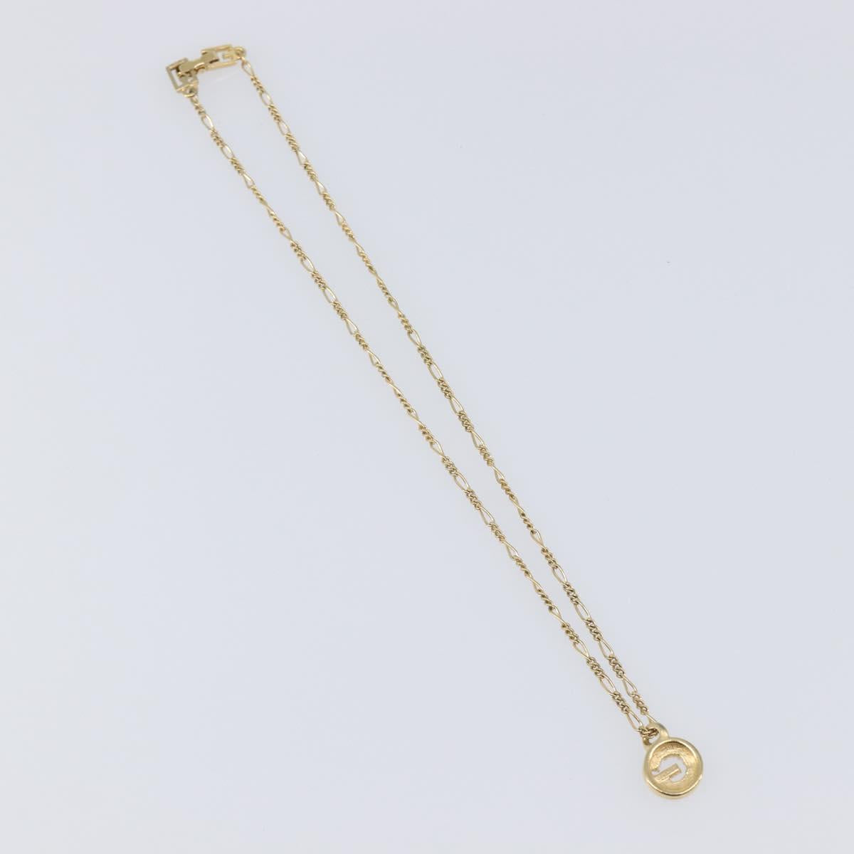 GIVENCHY Necklace Metal 4 Set Gold Tone Auth SW2857