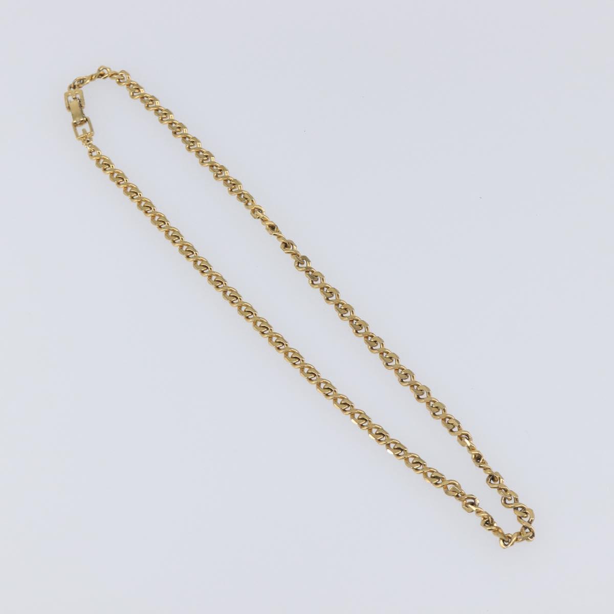 GIVENCHY Necklace Metal 4 Set Gold Tone Auth SW2857