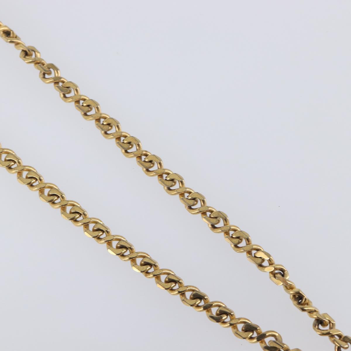 GIVENCHY Necklace Metal 4 Set Gold Tone Auth SW2857