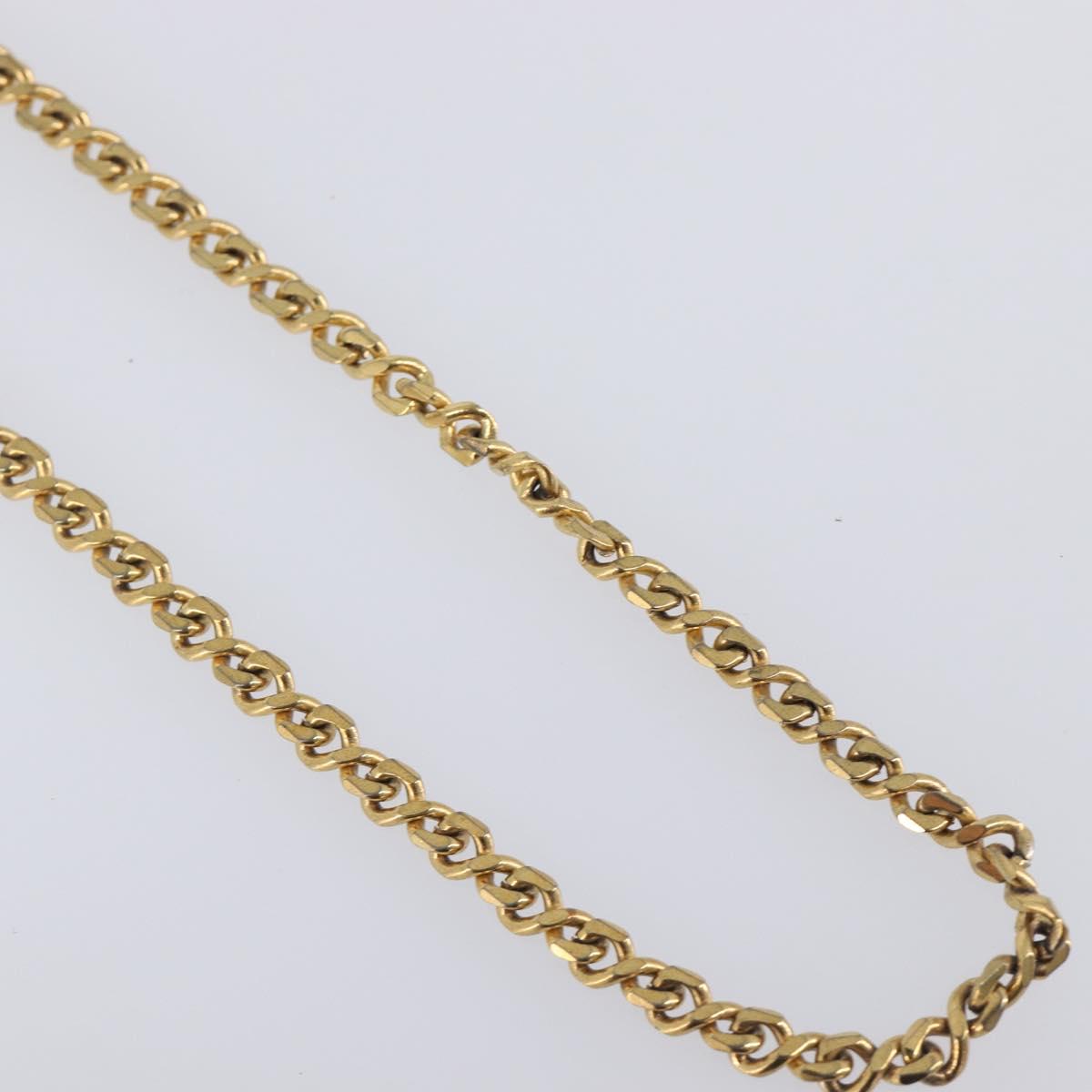 GIVENCHY Necklace Metal 4 Set Gold Tone Auth SW2857