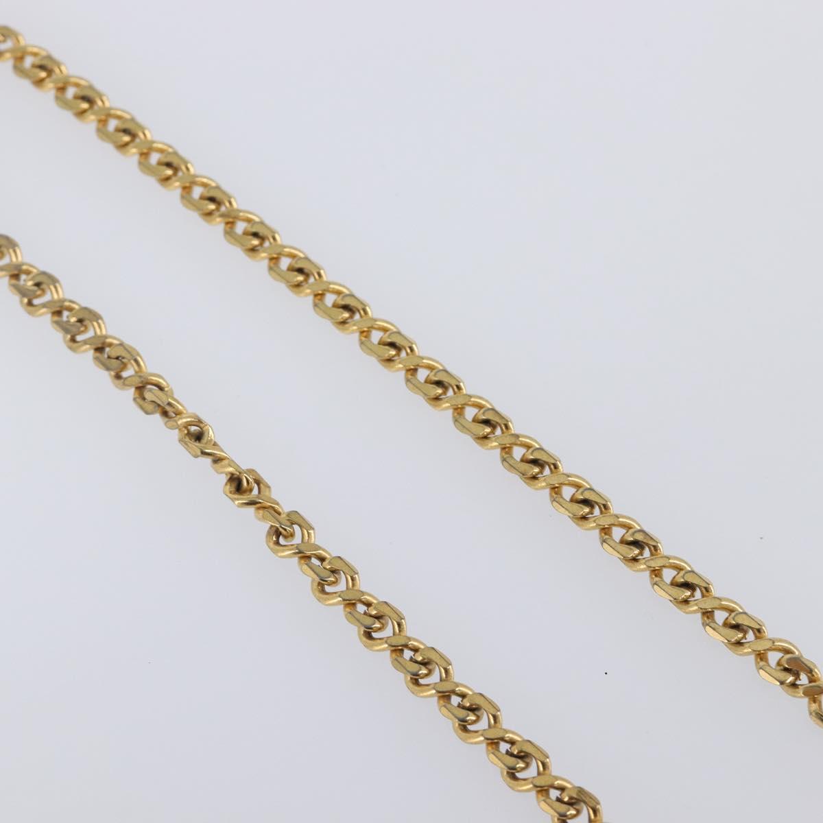 GIVENCHY Necklace Metal 4 Set Gold Tone Auth SW2857