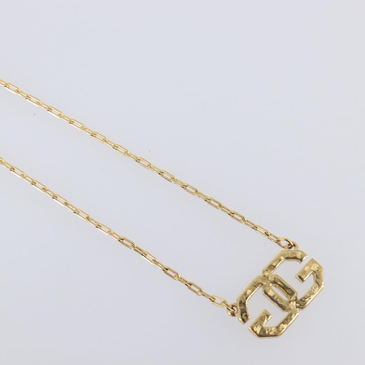 GIVENCHY Necklace Metal 4 Set Gold Tone Auth SW2857