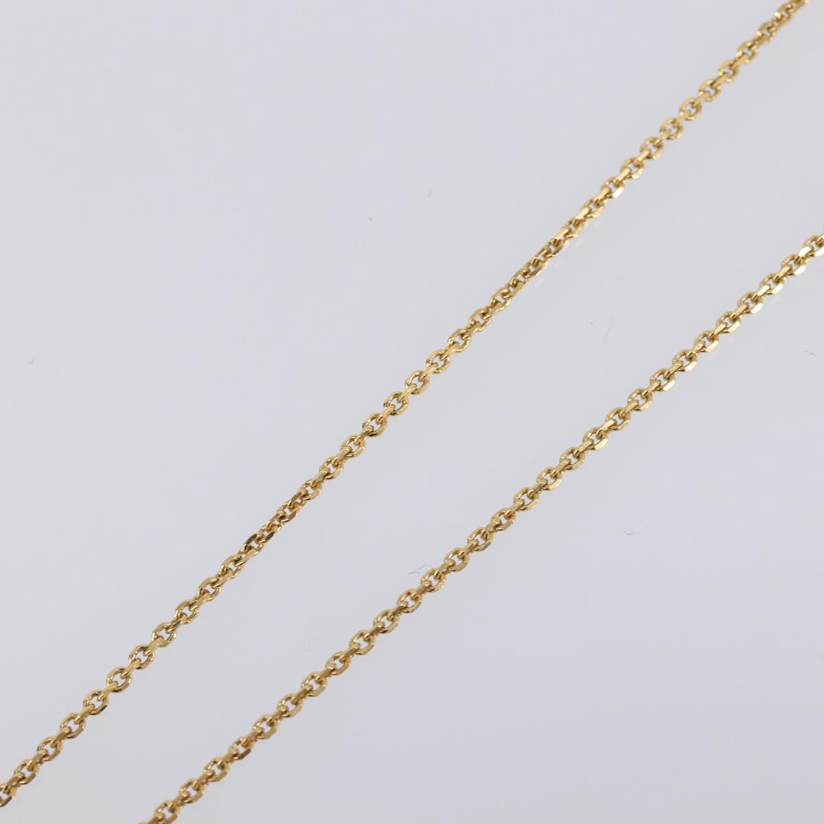 Salvatore Ferragamo Gancini Necklace metal Gold Tone Auth SW2862M