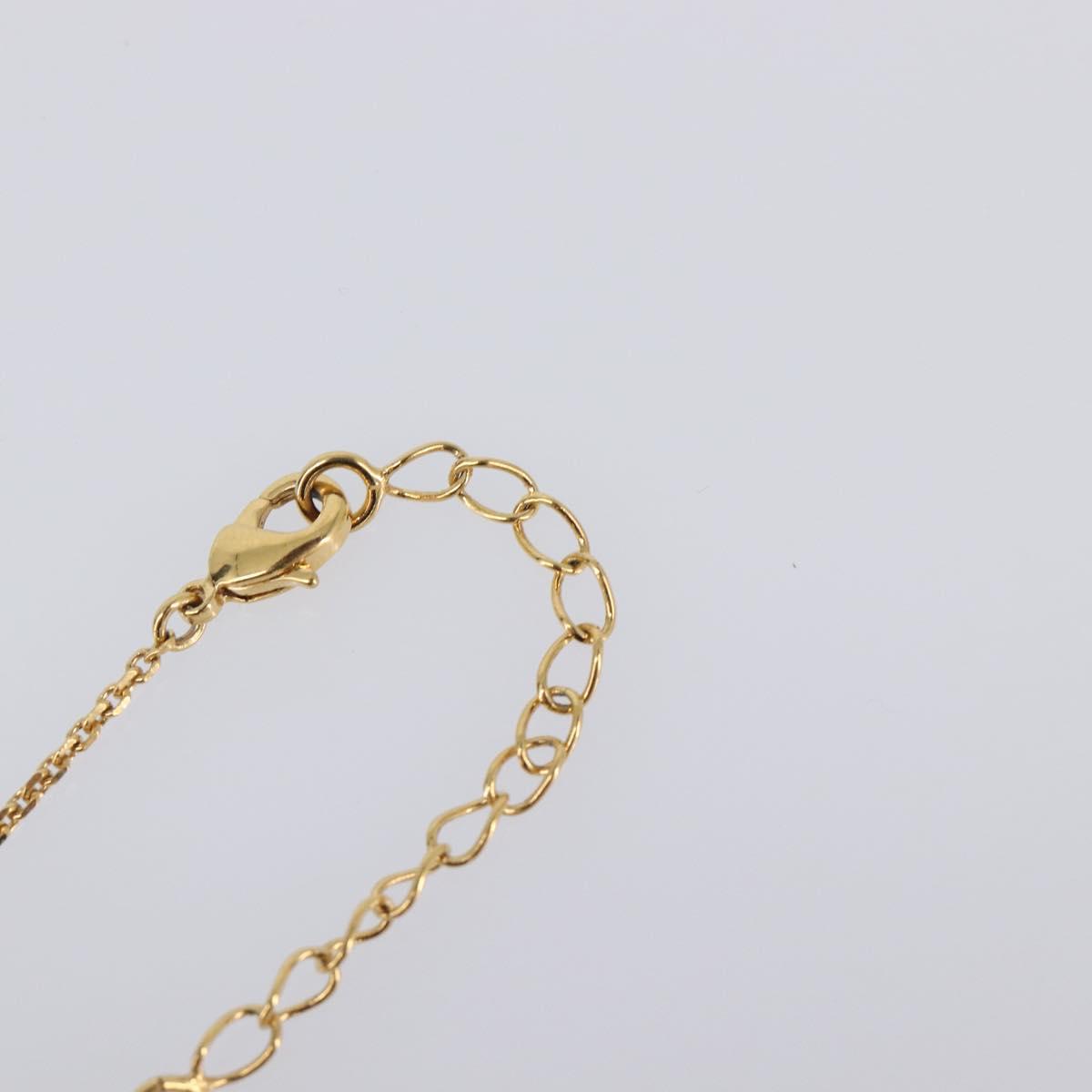 Salvatore Ferragamo Gancini Necklace metal Gold Tone Auth SW2862M