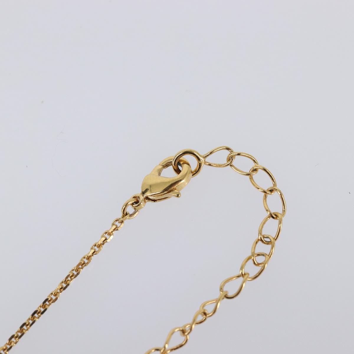 Salvatore Ferragamo Gancini Necklace metal Gold Tone Auth SW2862M