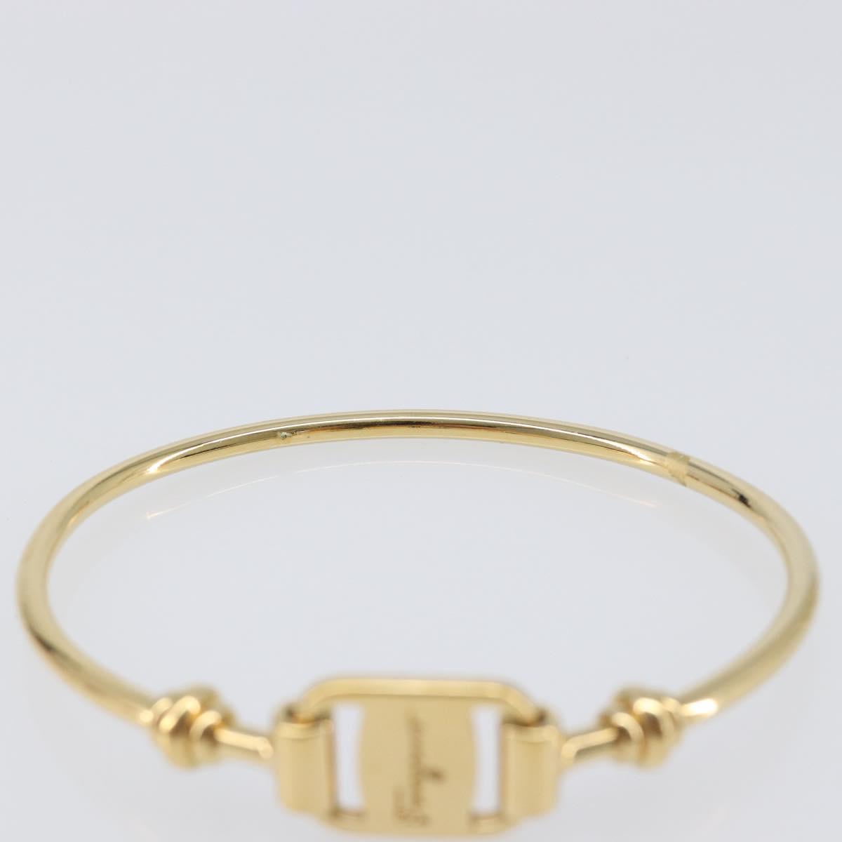 Salvatore Ferragamo Vala Bracelet Metal Gold Tone Auth SW2869V
