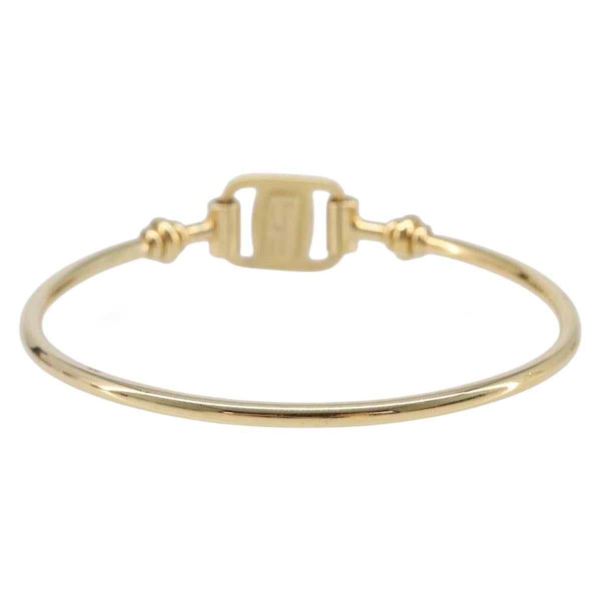 Salvatore Ferragamo Vala Bracelet Metal Gold Tone Auth SW2869V