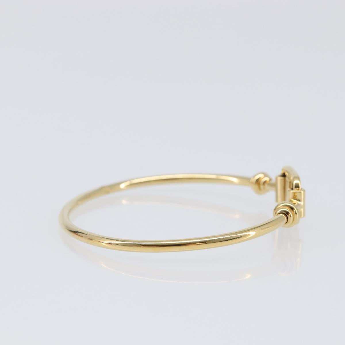 Salvatore Ferragamo Vala Bracelet Metal Gold Tone Auth SW2869V