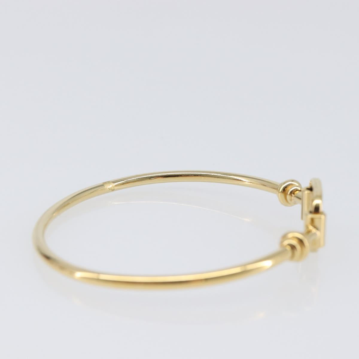 Salvatore Ferragamo Vala Bracelet Metal Gold Tone Auth SW2869V