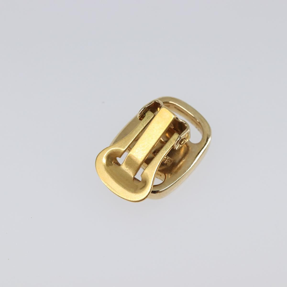 Salvatore Ferragamo Vala Earring Metal Gold Tone Auth SW2870