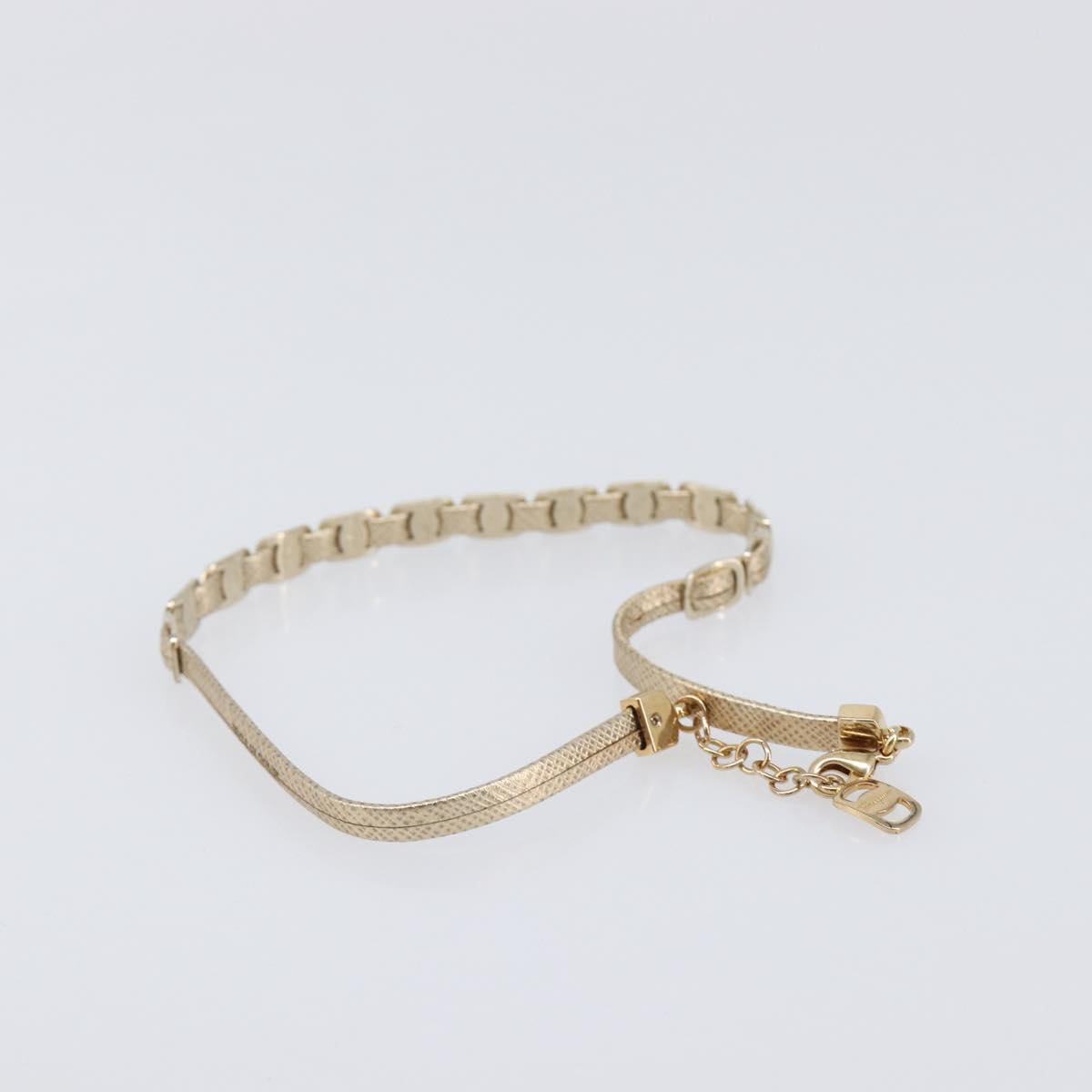 Salvatore Ferragamo Choker Necklace Metal 3 Set Gold Tone Auth SW2871